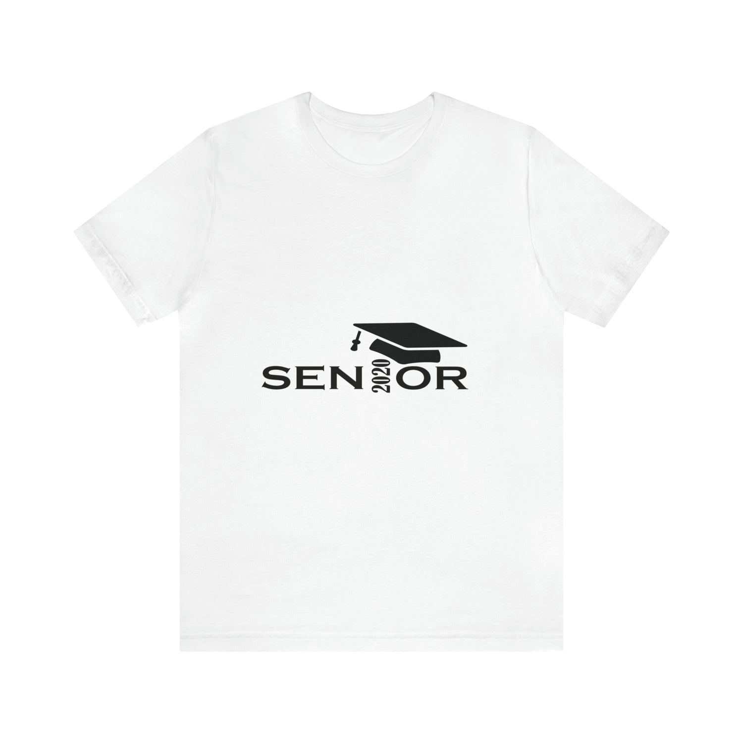 Senior Cap With Class Year Customizable - Unisex Jersey Short Sleeve Tee