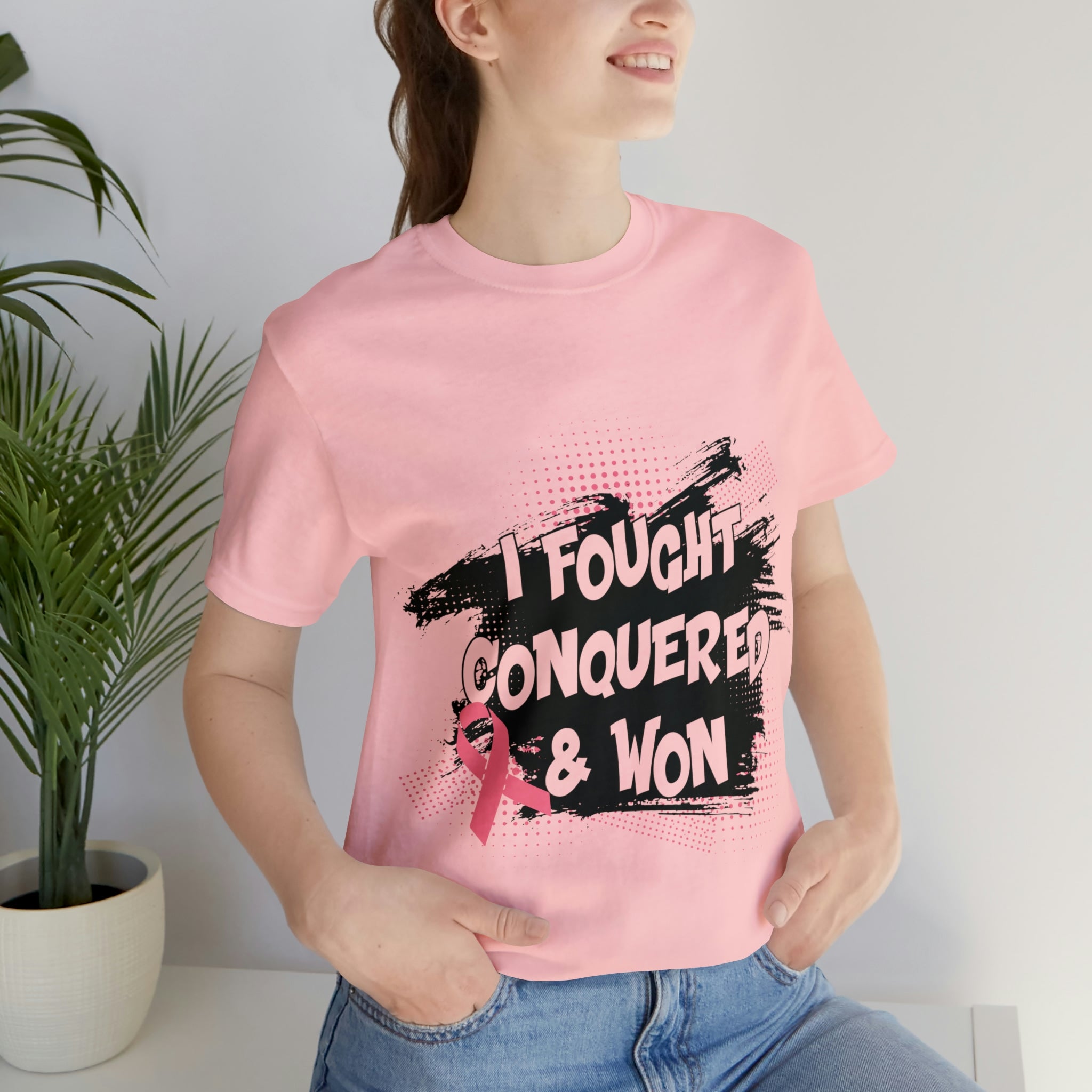 I Fought Conquered & Won - Unisex Jersey Short Sleeve Tee