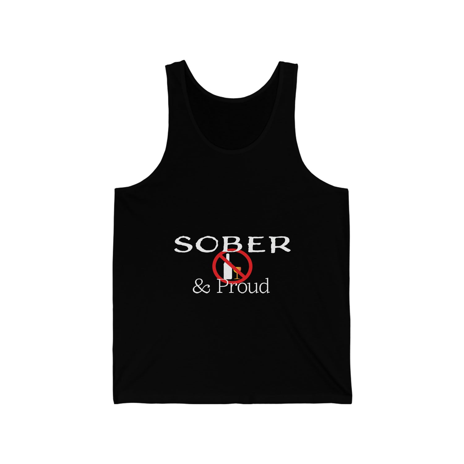 Sober & Proud - Unisex Jersey Tank Top