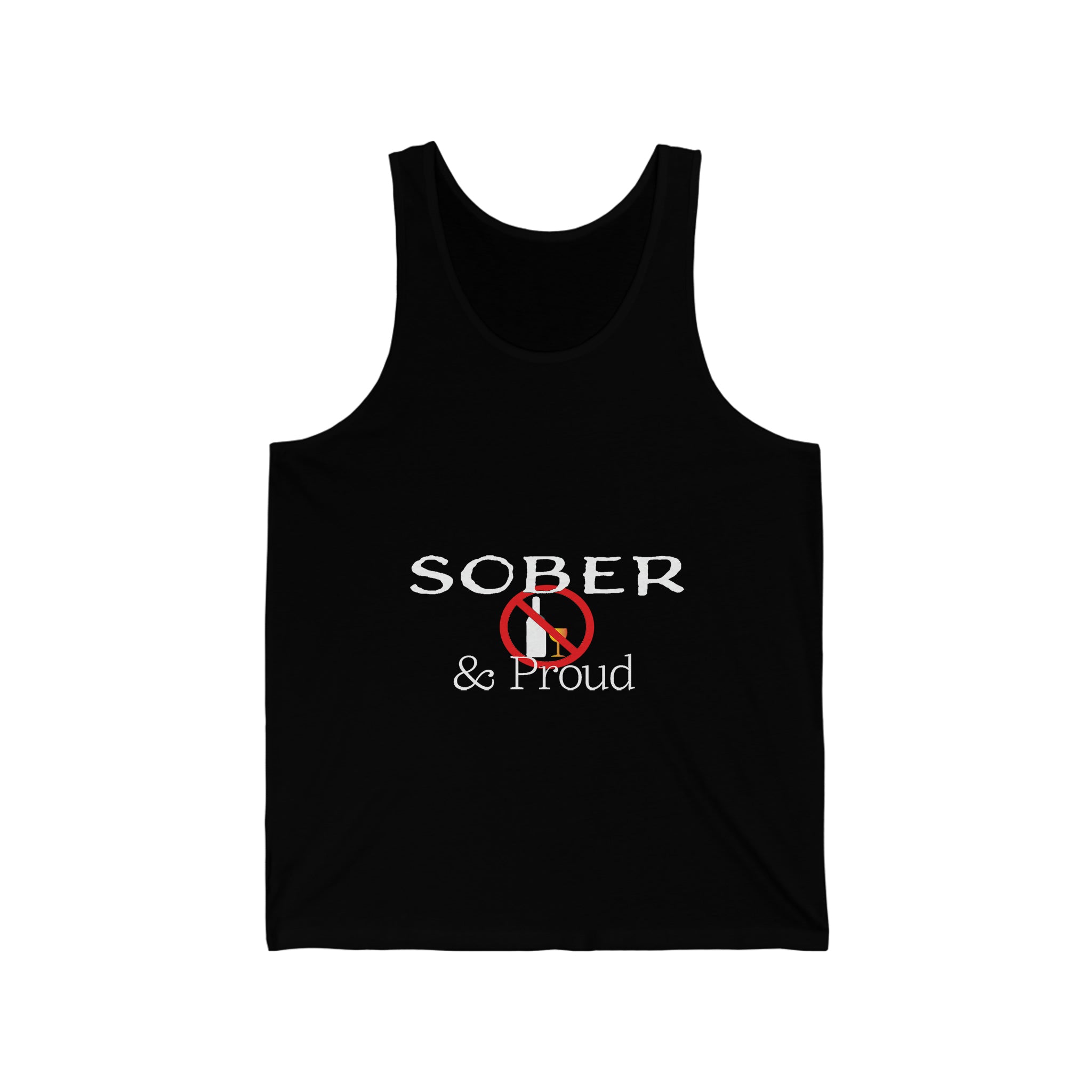 Sober & Proud - Unisex Jersey Tank Top