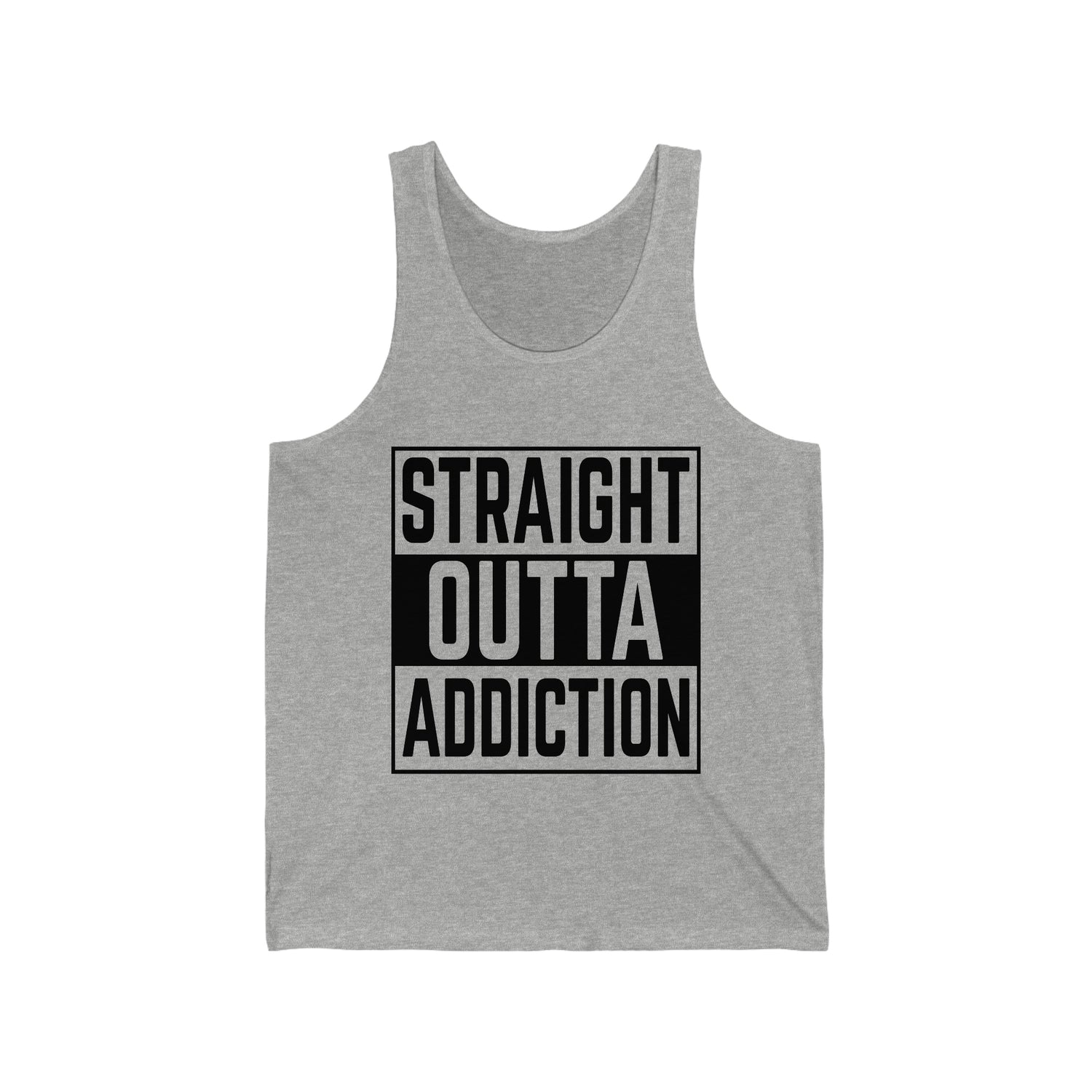 Straight Outta Addiction - Unisex Jersey Tank Top