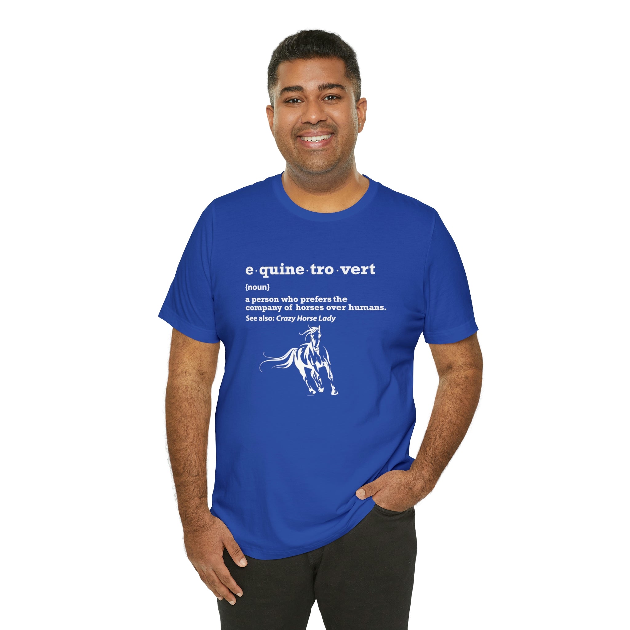Equinetrovert Definition - Unisex Jersey Short Sleeve Tee