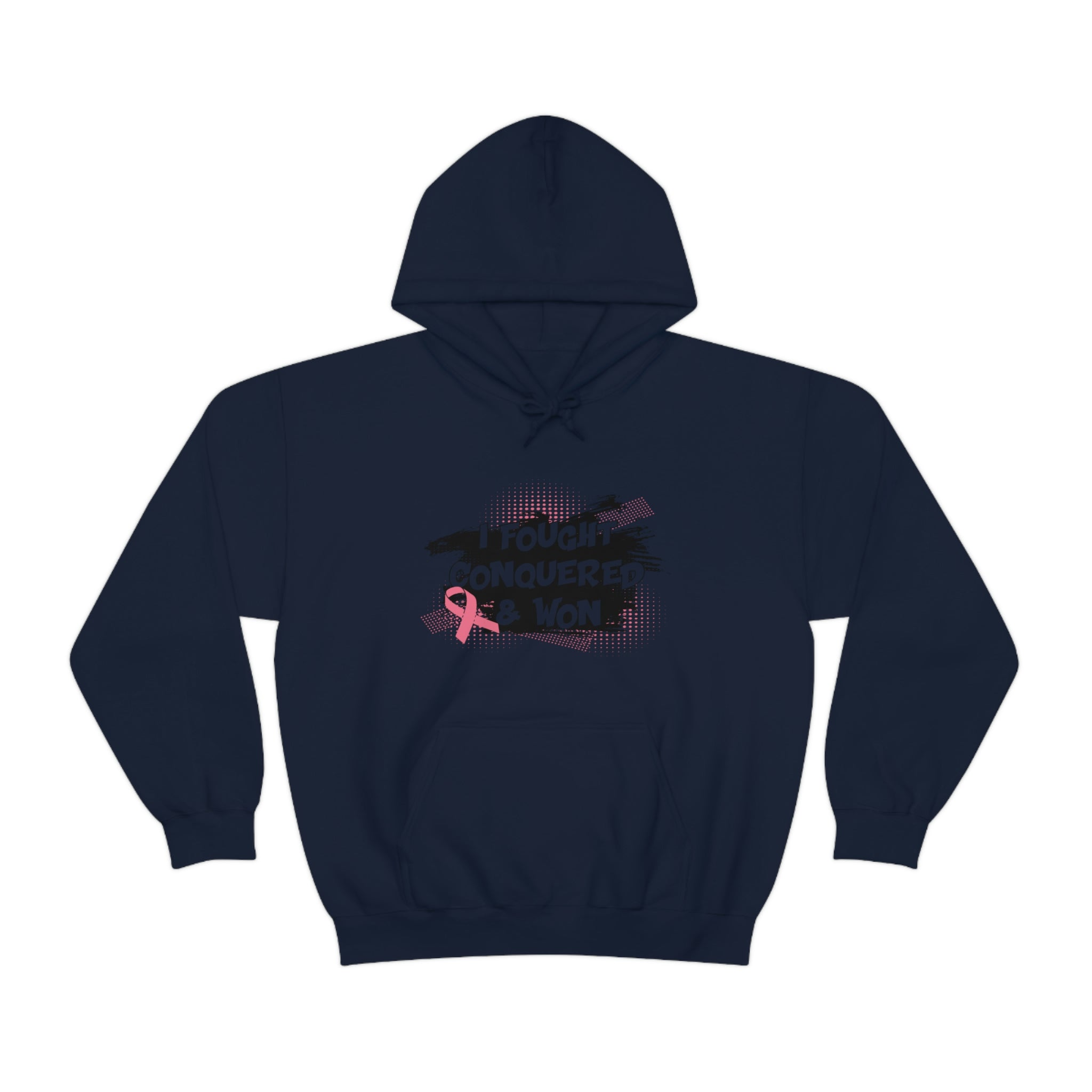 I Fought Conquered & Won - Unisex Heavy Blend™ Hooded Sweatshirt