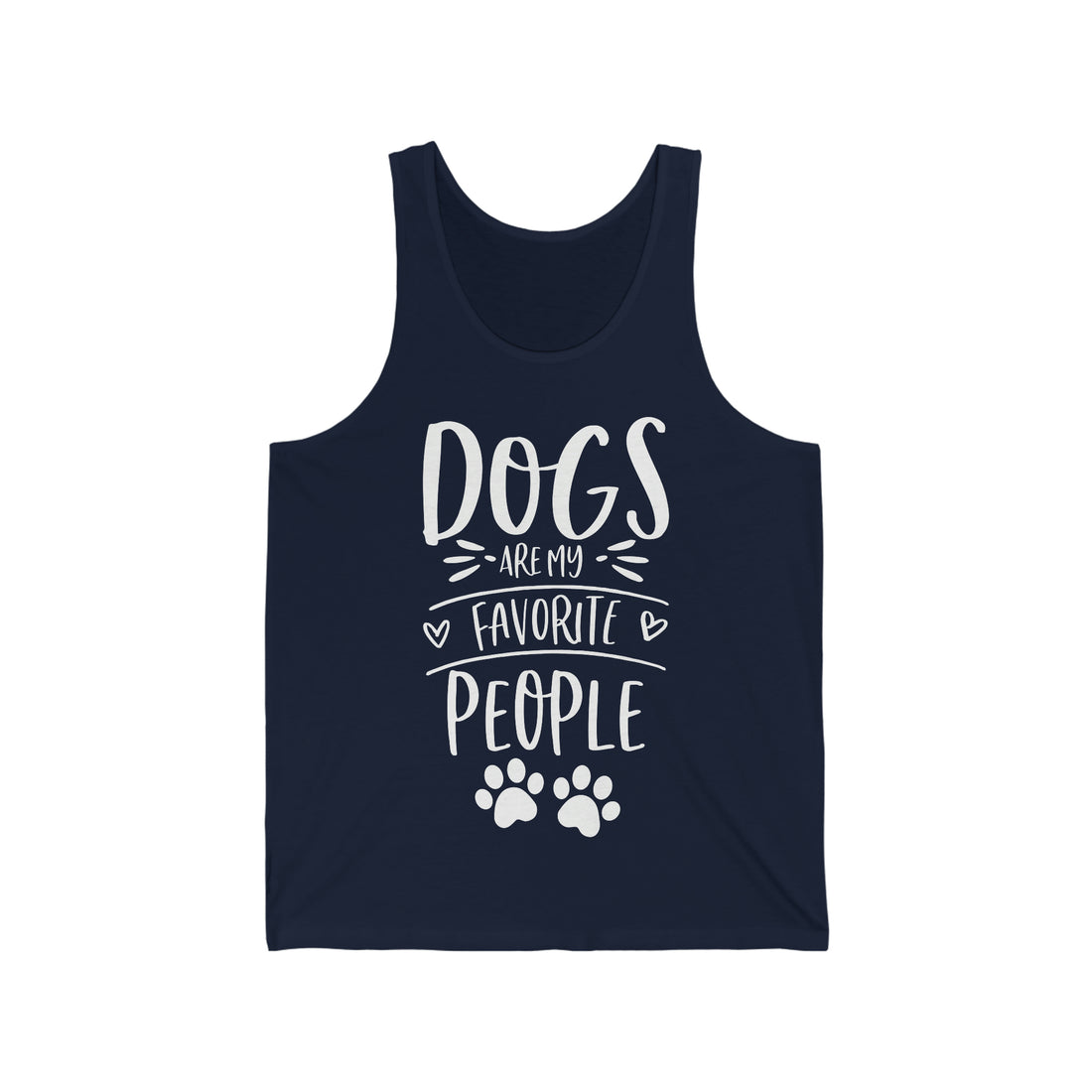 Dogs Are My Favorite People - Unisex Jersey Tank Top