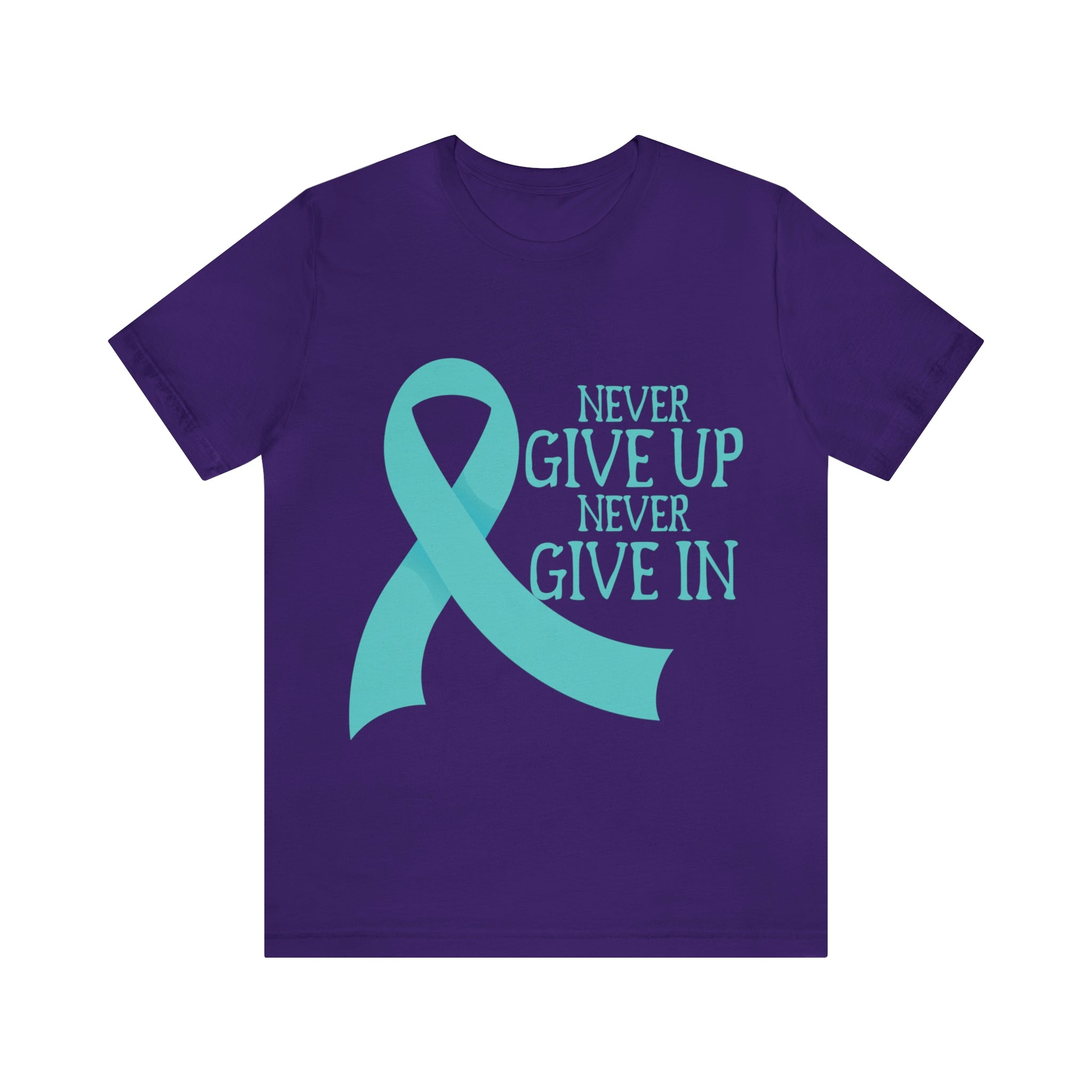 Never Give Up Never Give In - Unisex Jersey Short Sleeve Tee