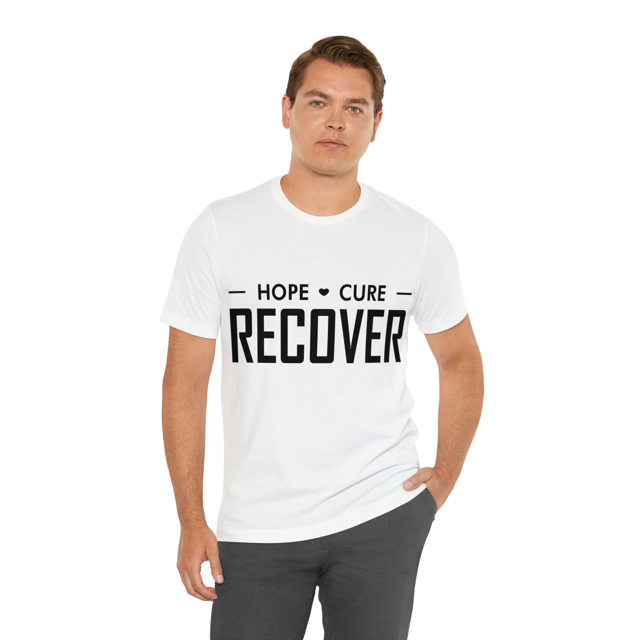 Hope Cure Recover - Unisex Jersey Short Sleeve Tee