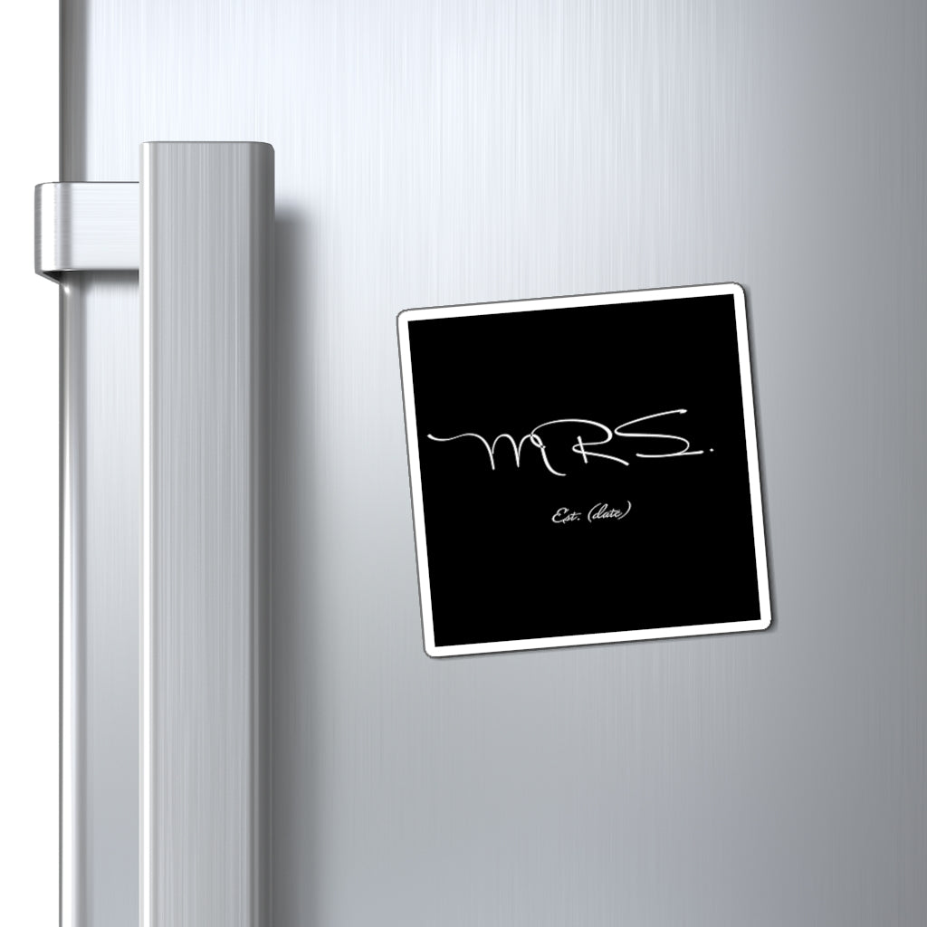 Mrs. Established Wedding Date Customizable - Magnet