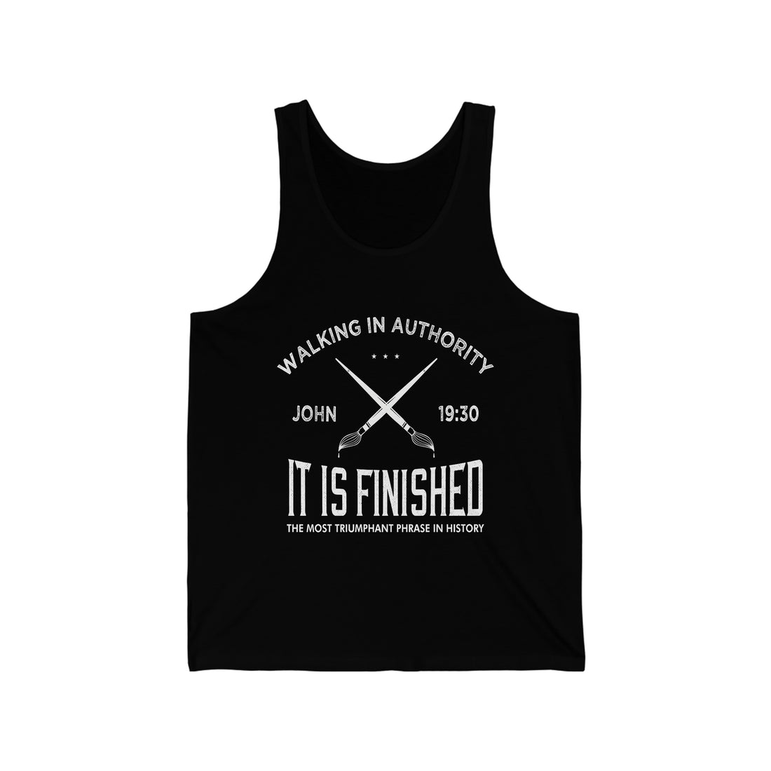 John 19:30 It Is Finished - Unisex Jersey Tank Top