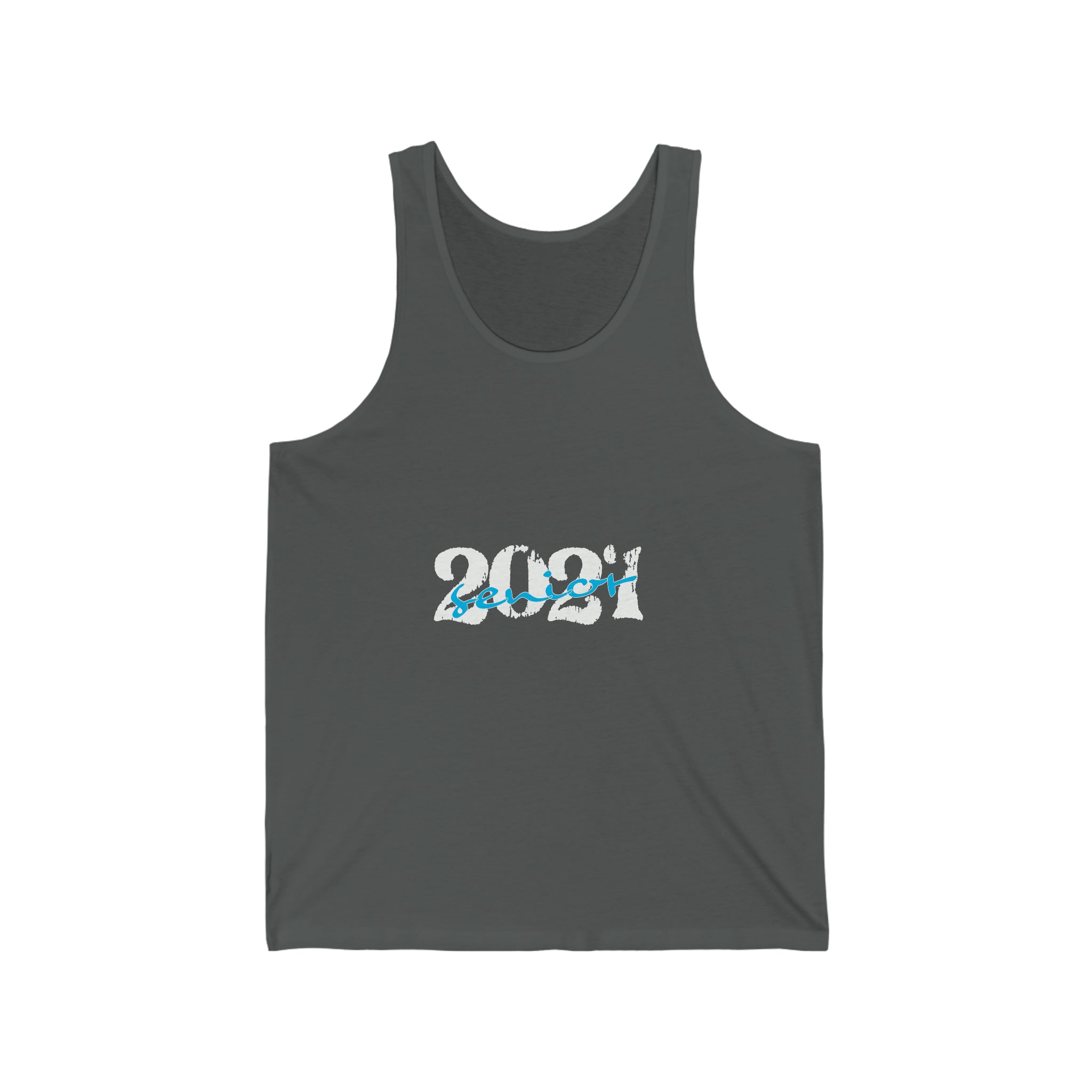 Senior With Class Year Customizable - Unisex Jersey Tank Top