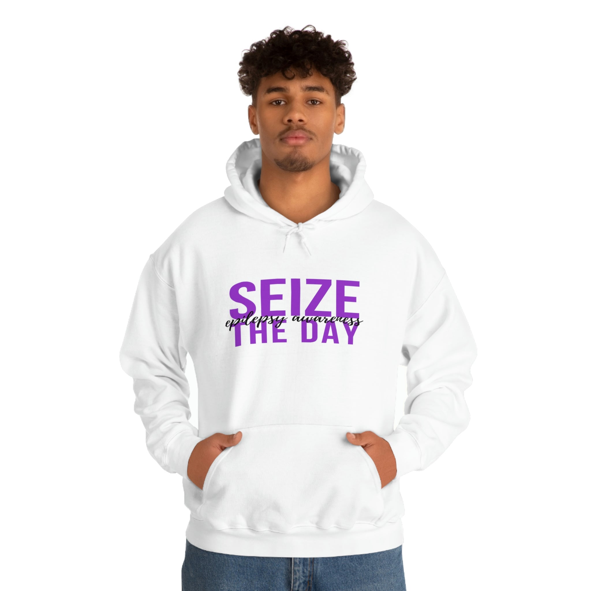 Seize The Day Epilepsy Awareness - Unisex Heavy Blend™ Hooded Sweatshirt