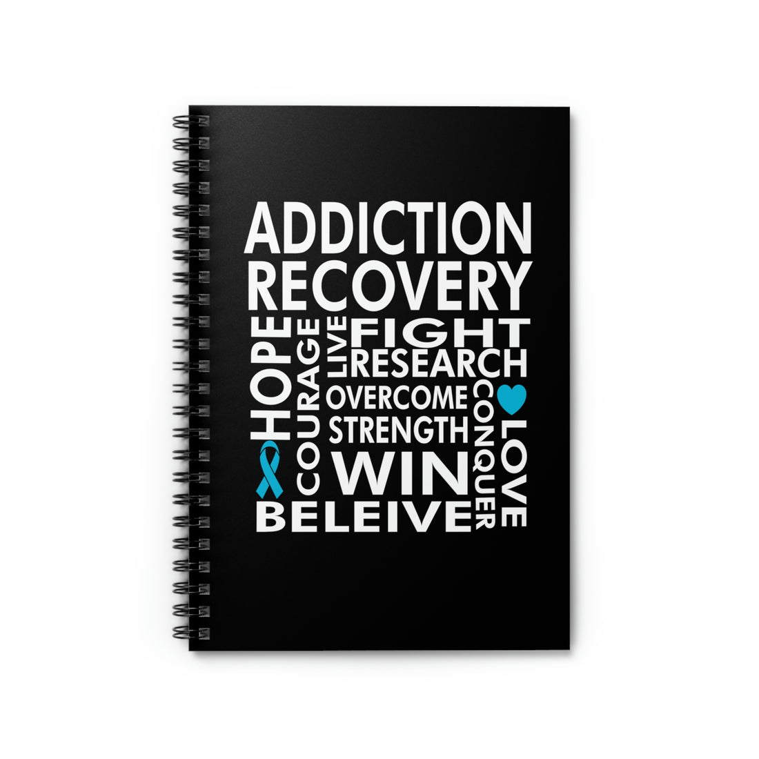 Addiction Recovery - Spiral Notebook - Ruled Line