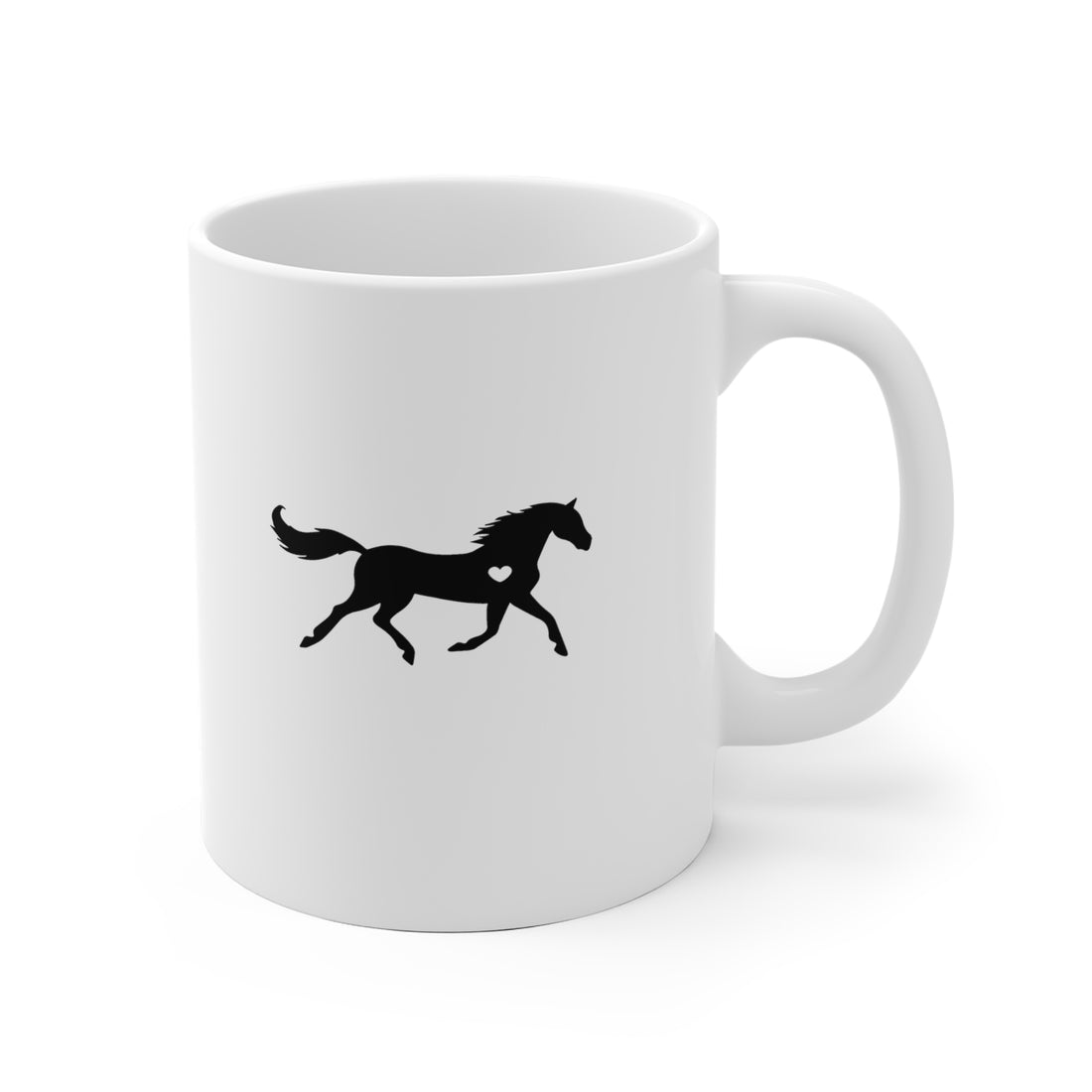 Horse Heart - White Ceramic Mug 2 sizes Available