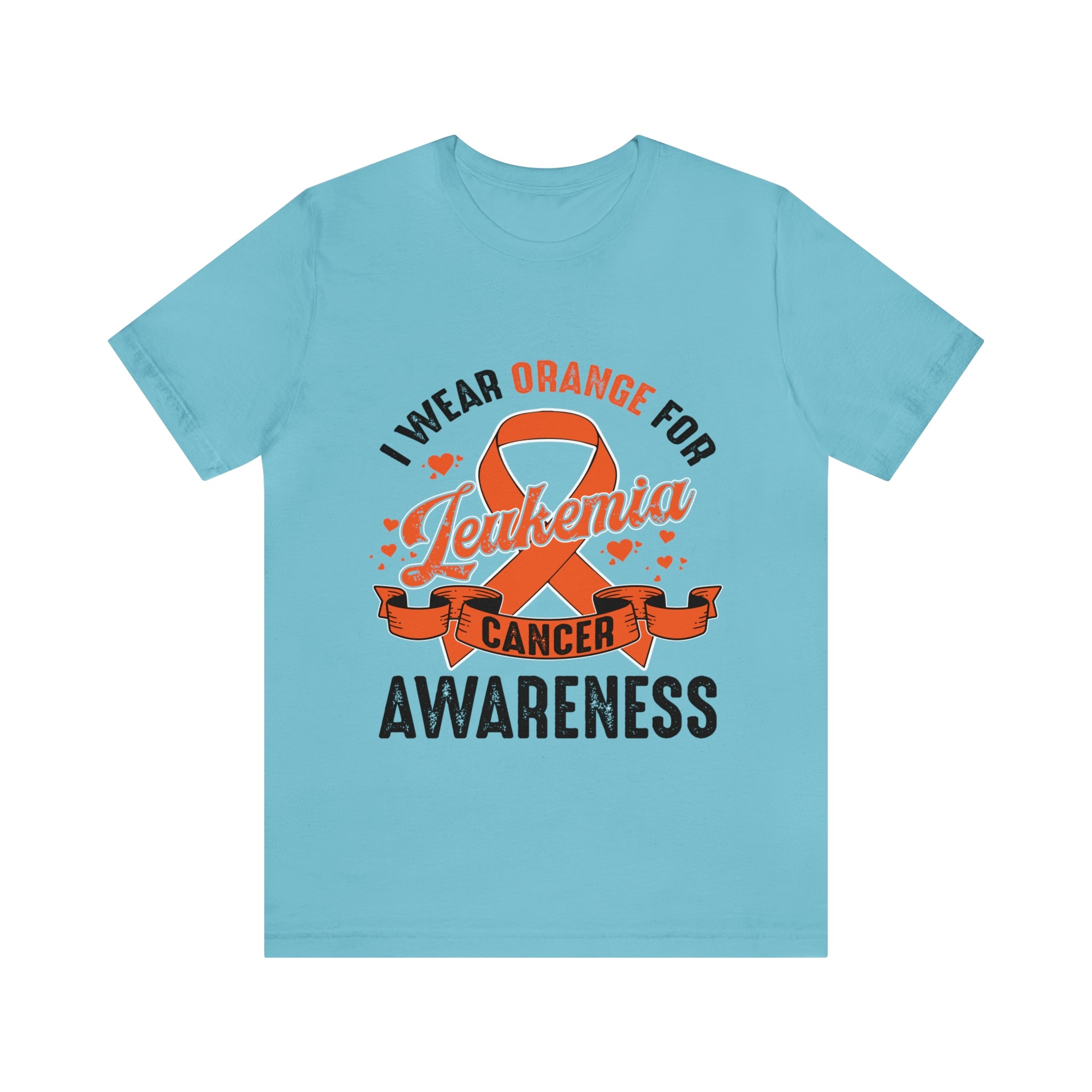 I Wear Orange For Leukemia Cancer Awareness - Unisex Jersey Short Sleeve Tee