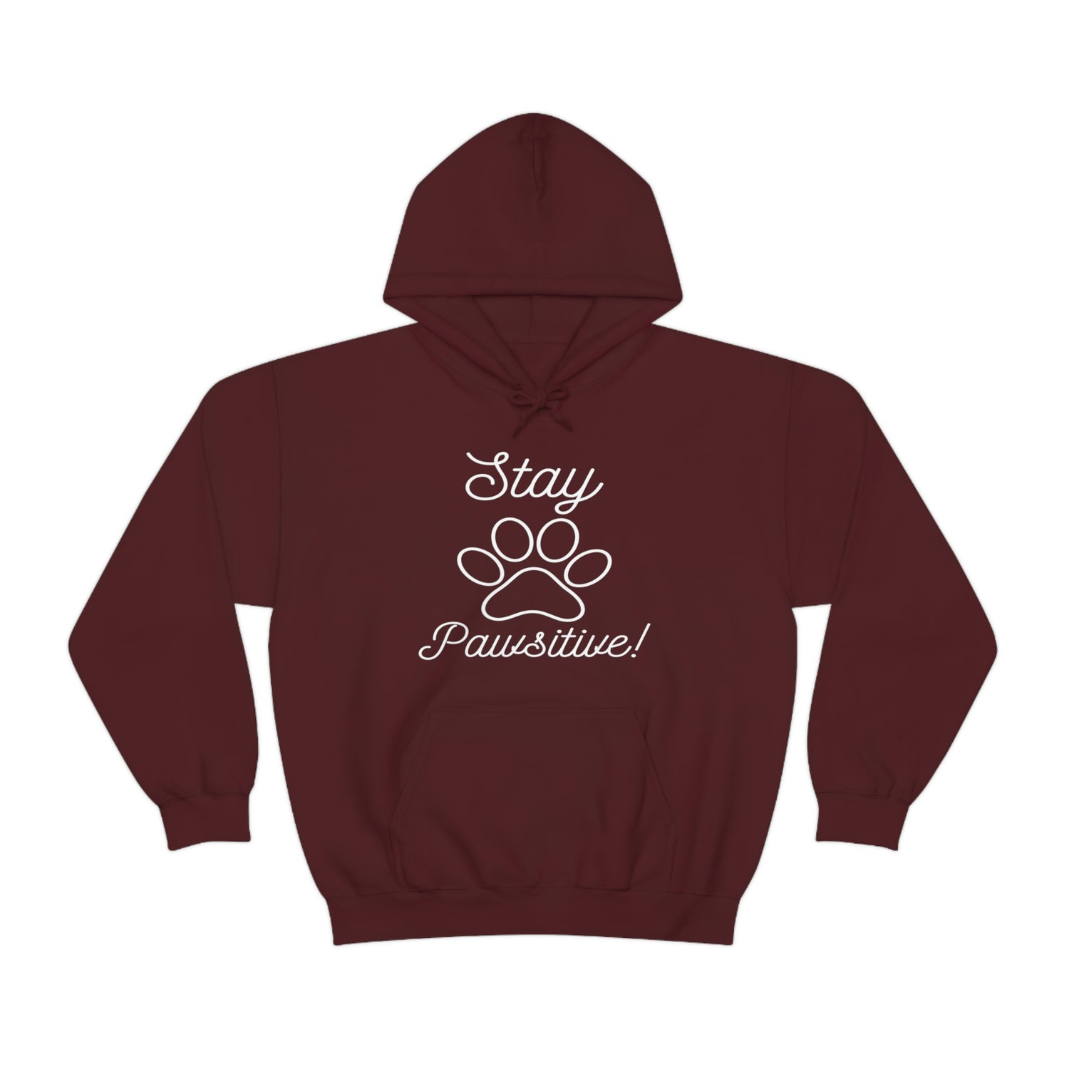 Stay Pawsitive - Unisex Heavy Blend™ Hooded Sweatshirt