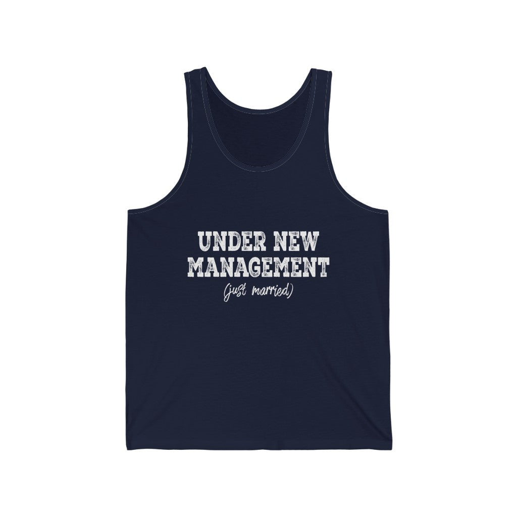 Under New Management (Just Married) - Unisex Jersey Tank Top