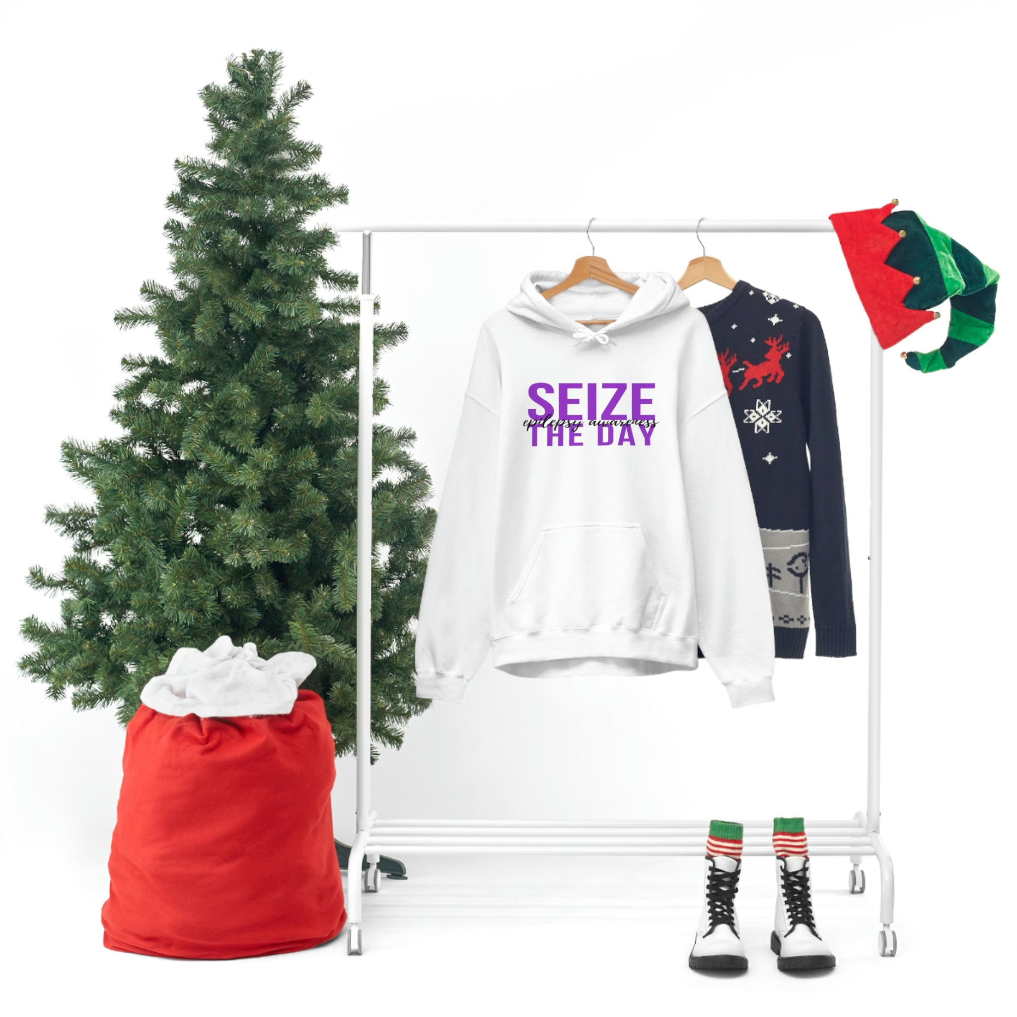 Seize The Day Epilepsy Awareness - Unisex Heavy Blend™ Hooded Sweatshirt