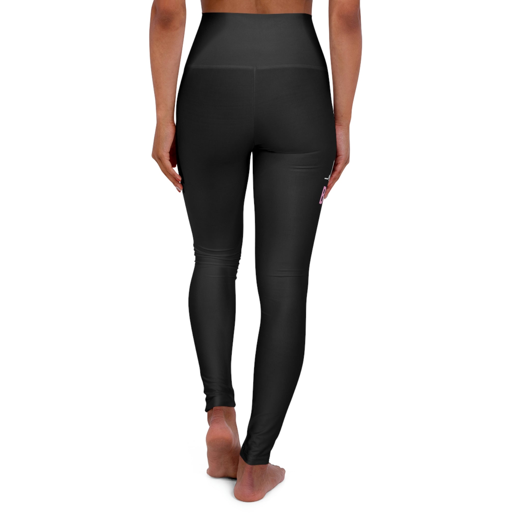 Believe - Black High Waisted Yoga Leggings