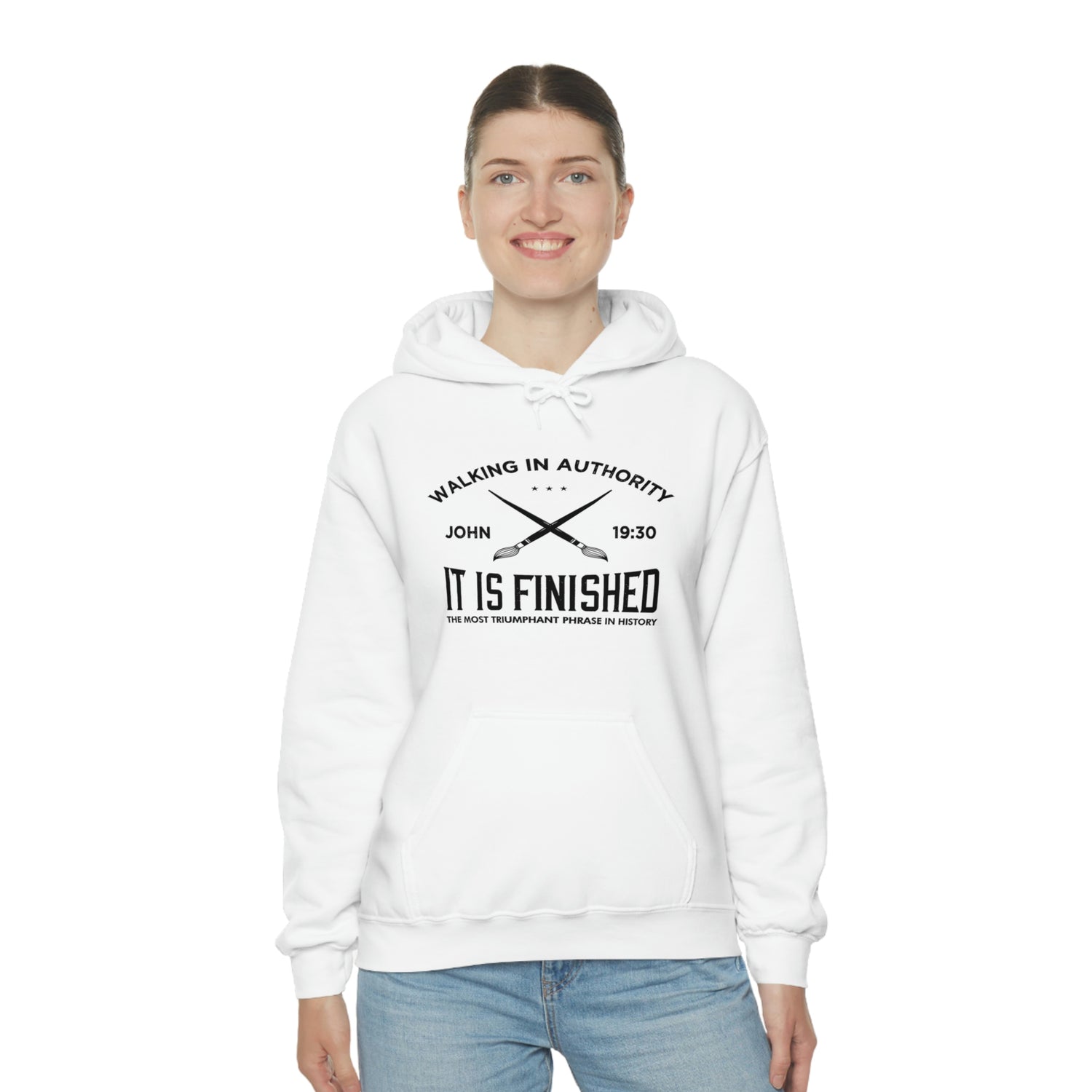 John 19:30 It Is Finished - Unisex Heavy Blend™ Hooded Sweatshirt