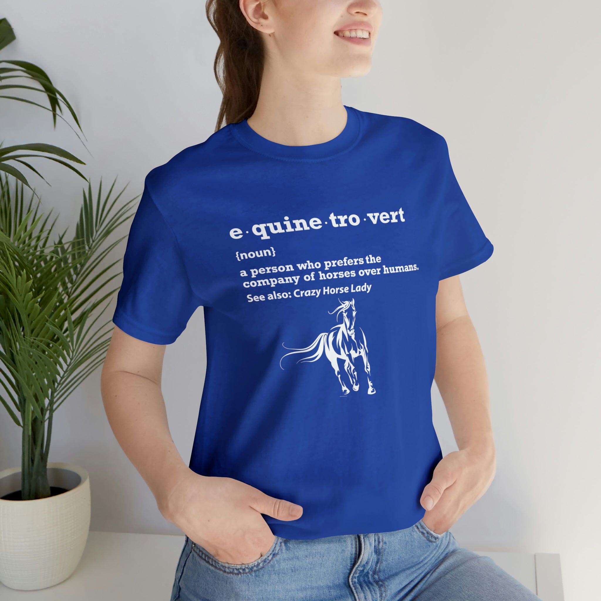 Equinetrovert Definition - Unisex Jersey Short Sleeve Tee