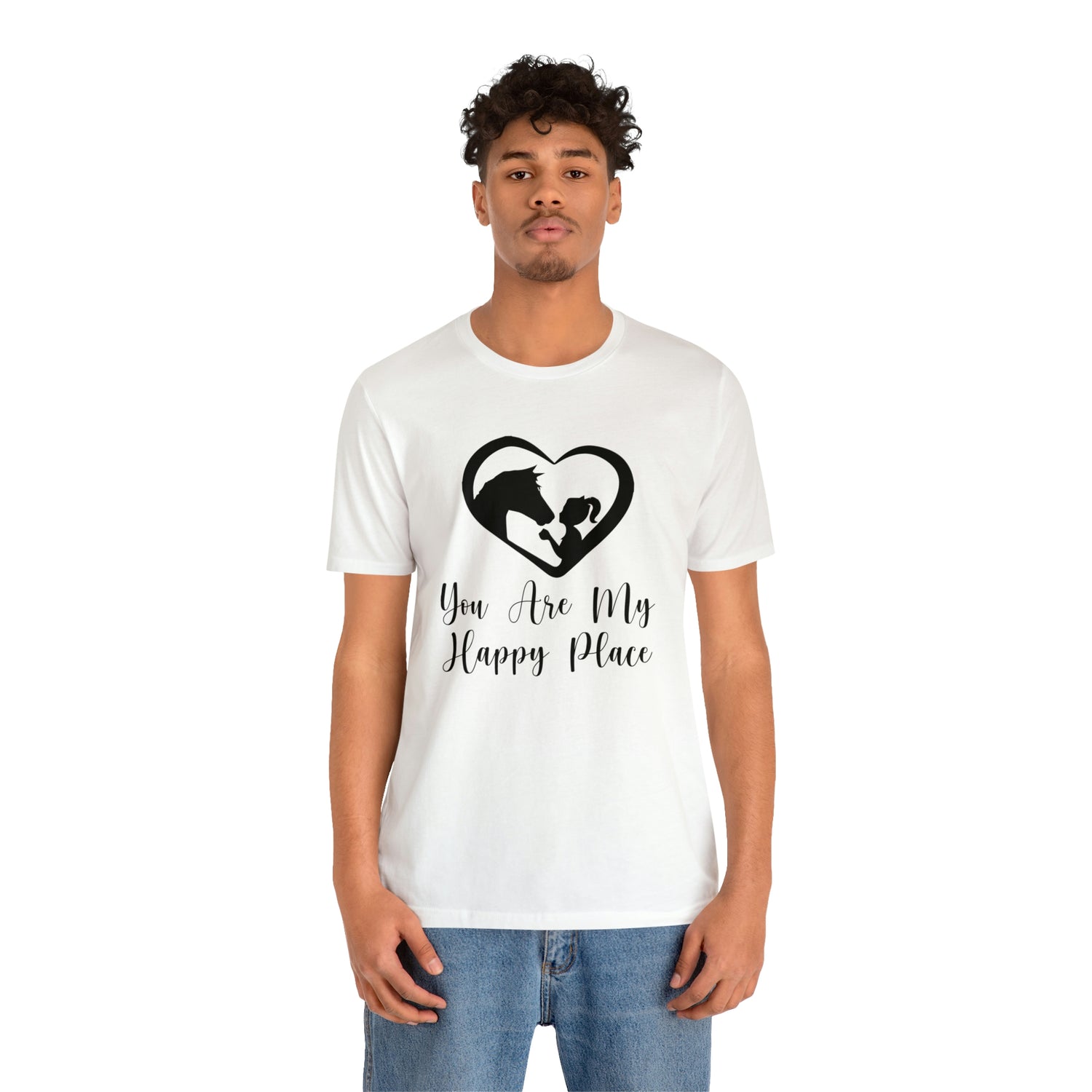 You Are My Happy Place - Unisex Jersey Short Sleeve Tee