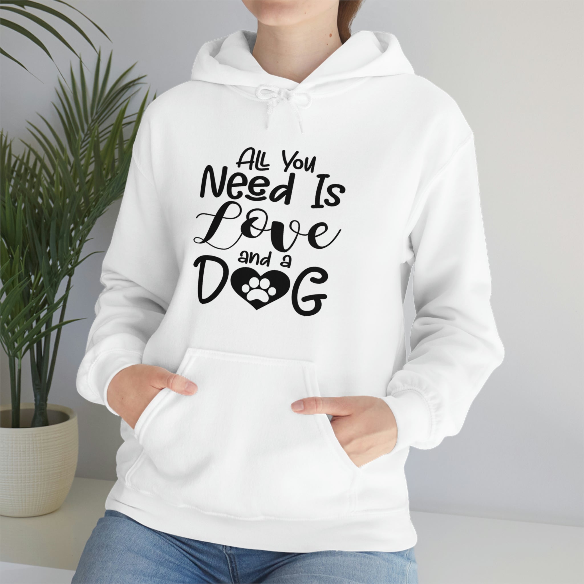 All You Need Is Love & A Dog - Unisex Heavy Blend™ Hooded Sweatshirt