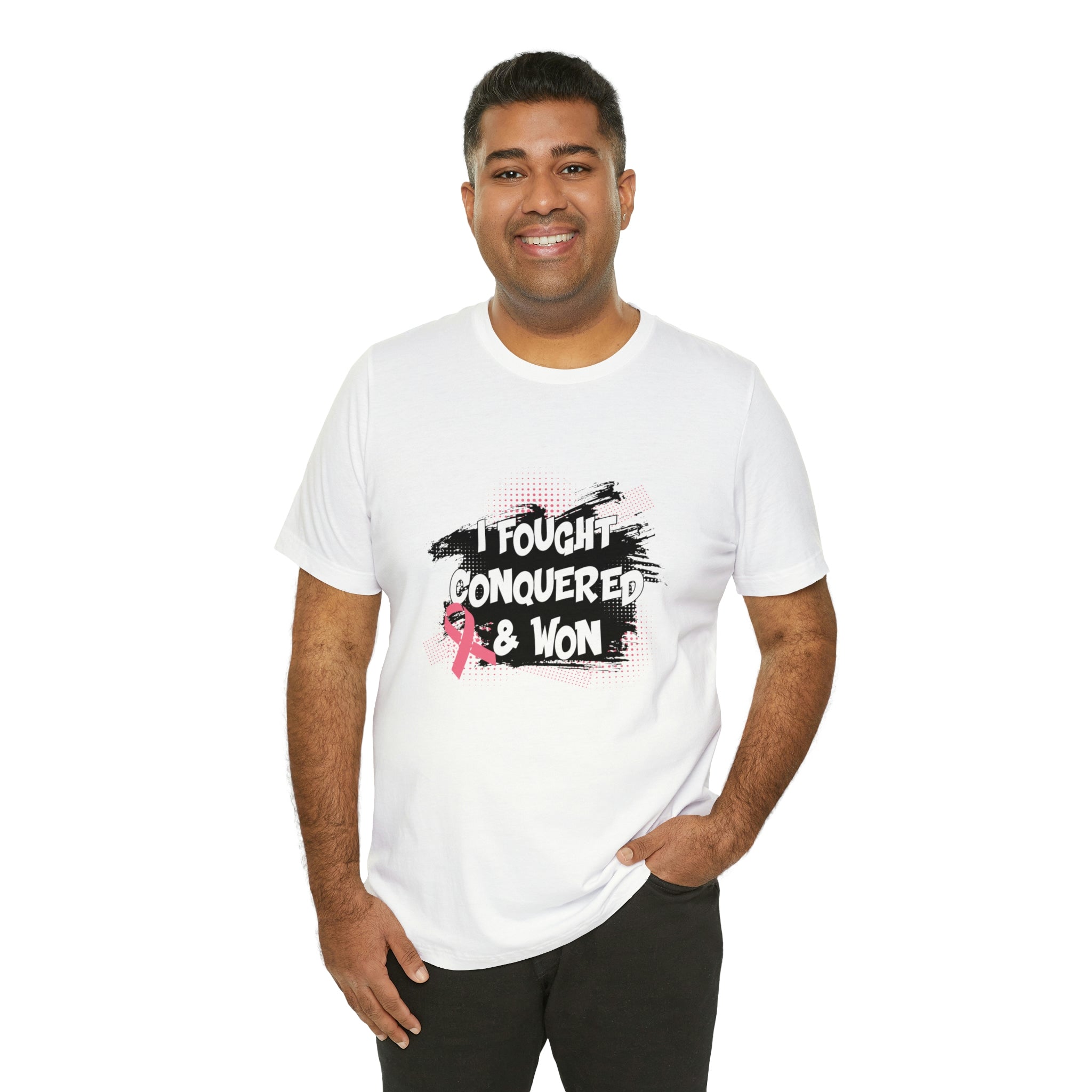 I Fought Conquered & Won - Unisex Jersey Short Sleeve Tee