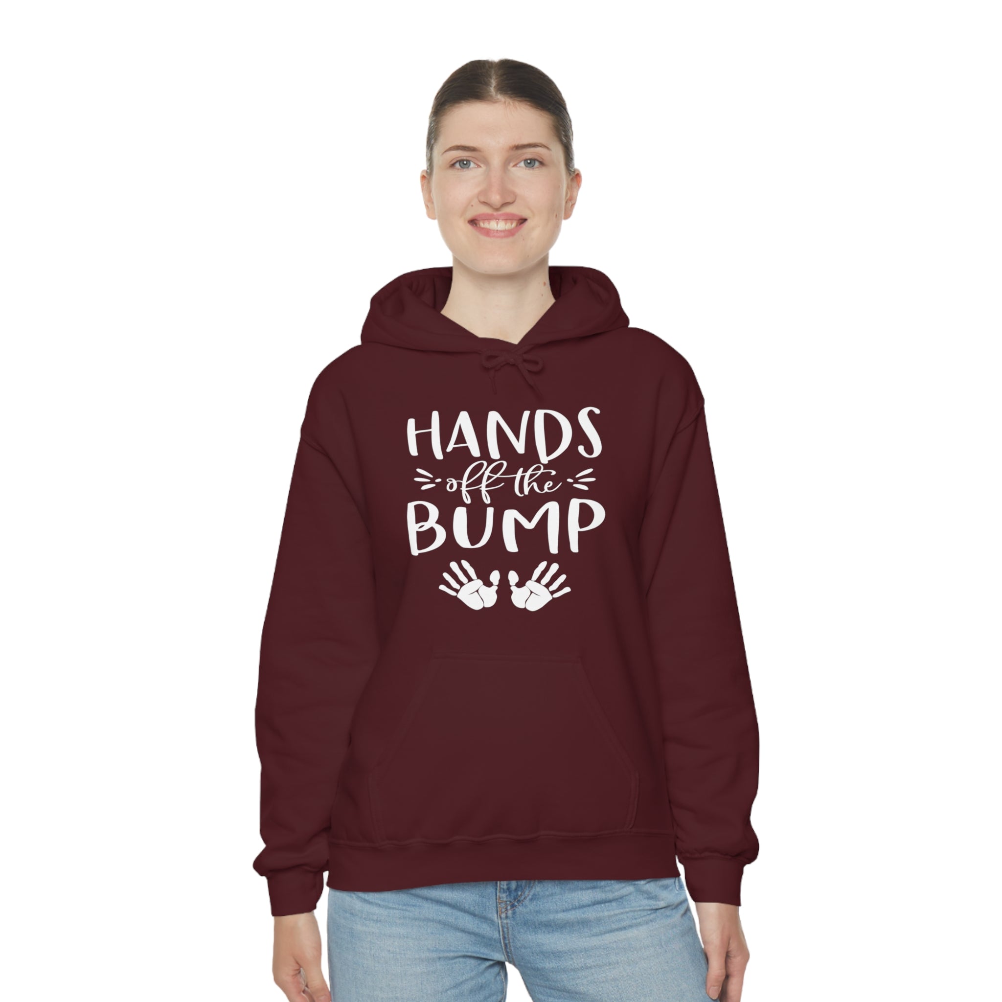 Hands Off The Bump - Unisex Heavy Blend™ Hooded Sweatshirt
