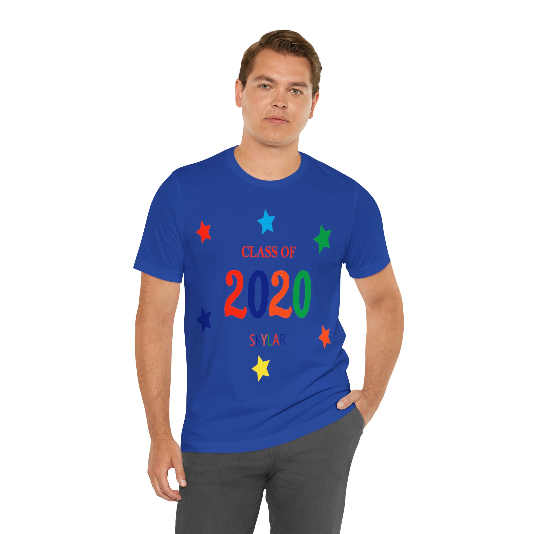 Customizable Class of Year & Name - Unisex Jersey Short Sleeve Tee