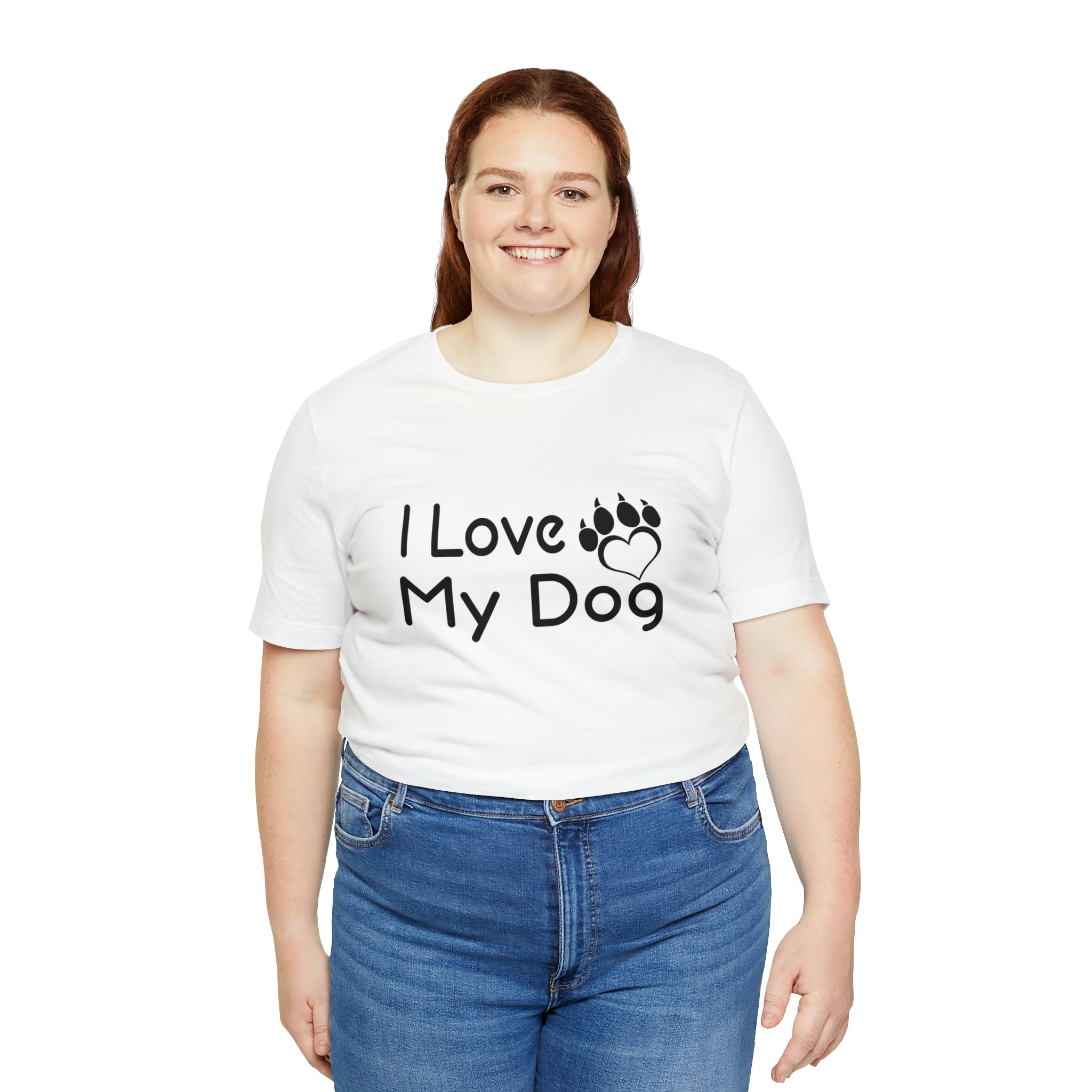 I Love My Dog - Unisex Jersey Short Sleeve Tee
