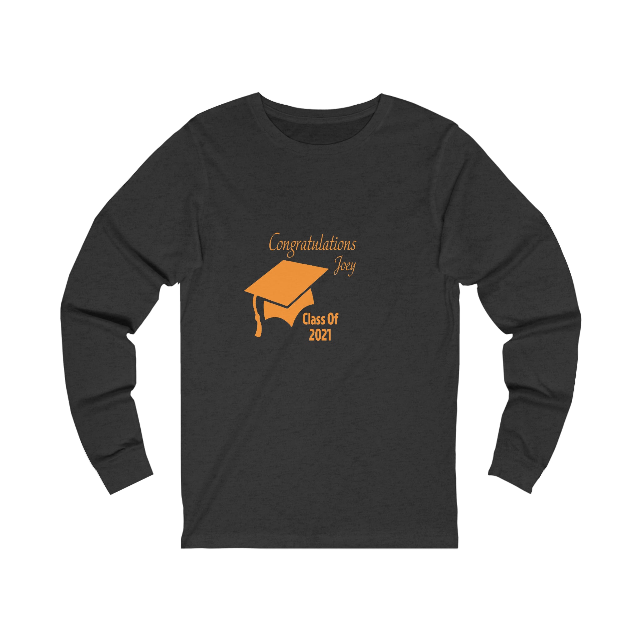 Congratulations With Year & Name Customizable - Unisex Jersey Long Sleeve Tee