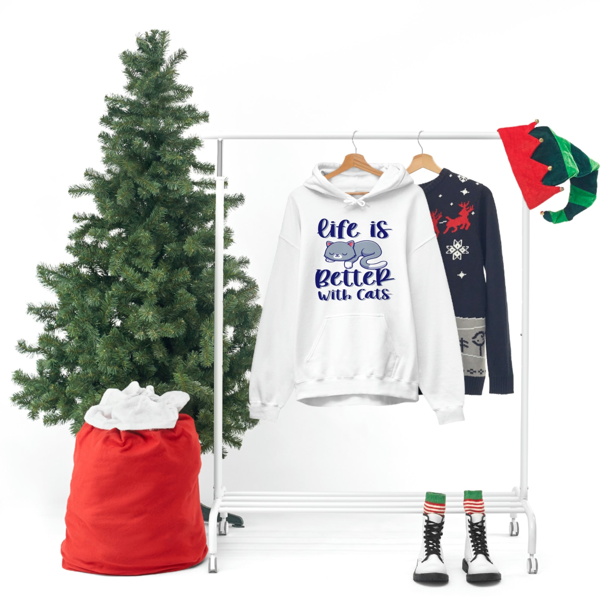 Life Is Better With Cats - Unisex Heavy Blend™ Hooded Sweatshirt