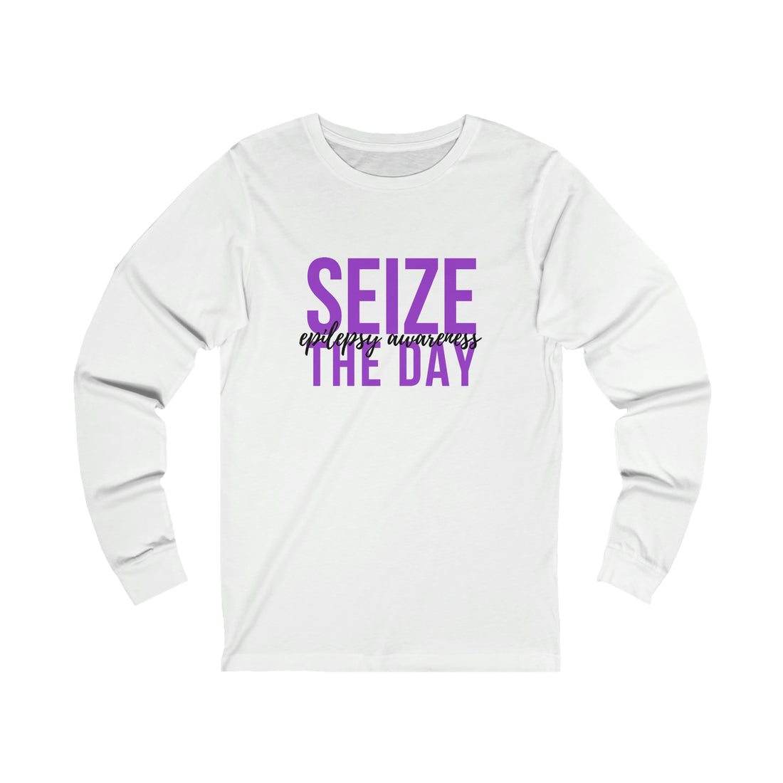 Seize The Day Epilepsy Awareness - Unisex Jersey Long Sleeve Tee