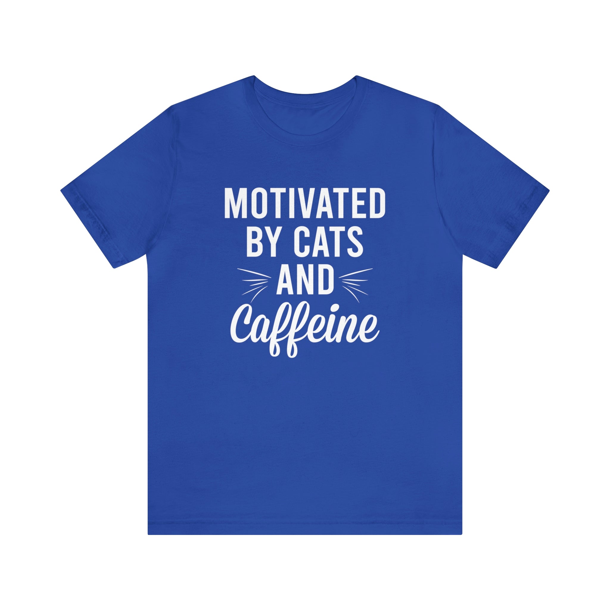 Motivated By Cats & Caffeine - Unisex Jersey Short Sleeve Tee