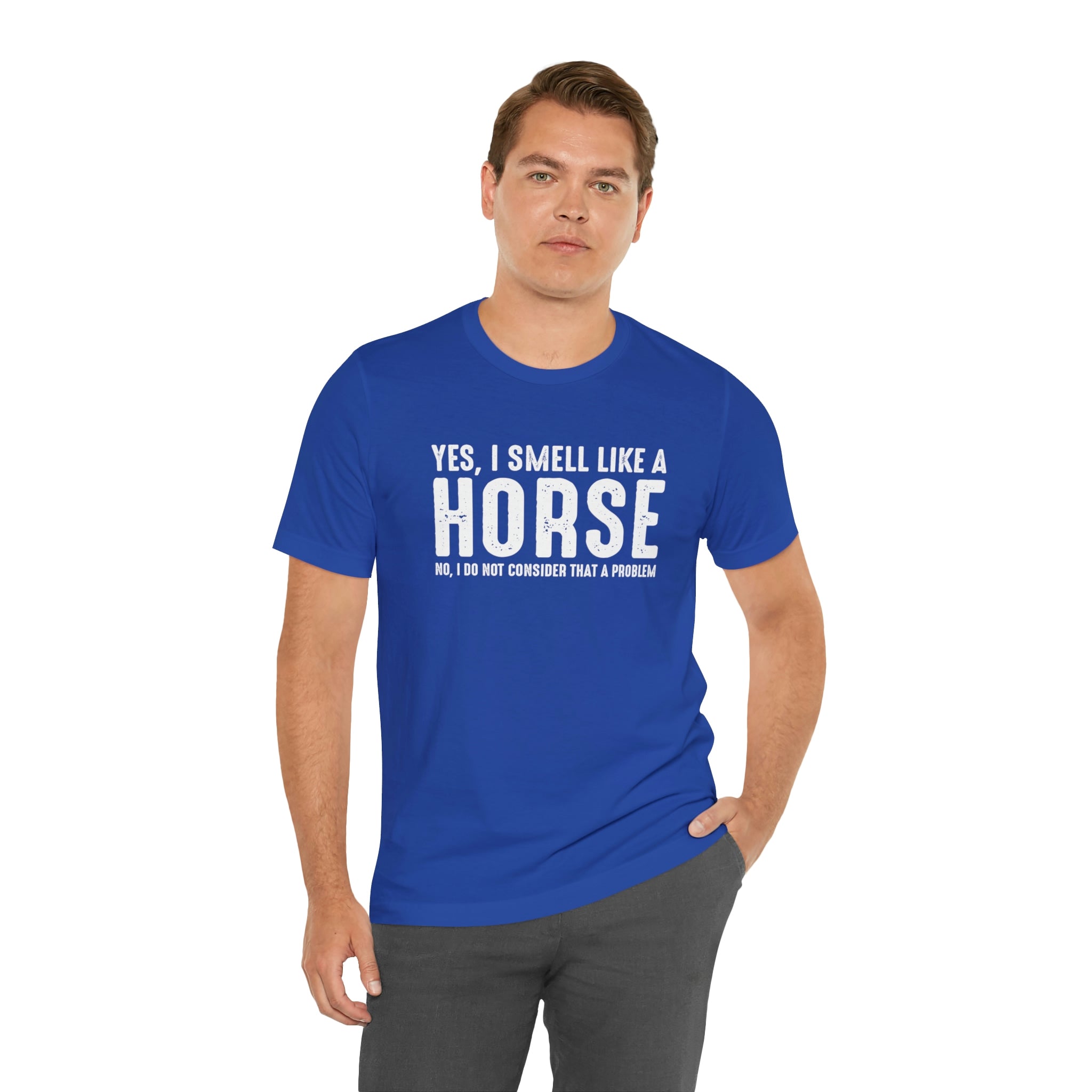 Yes I Smell Like a Horse No I Do Not Consider That A Problem - Unisex Jersey Short Sleeve Tee