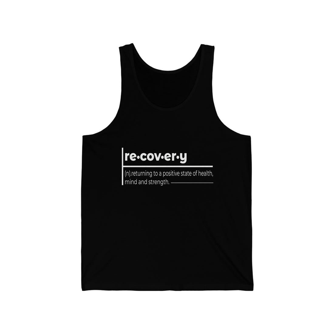 Recovery Definition - Unisex Jersey Tank Top
