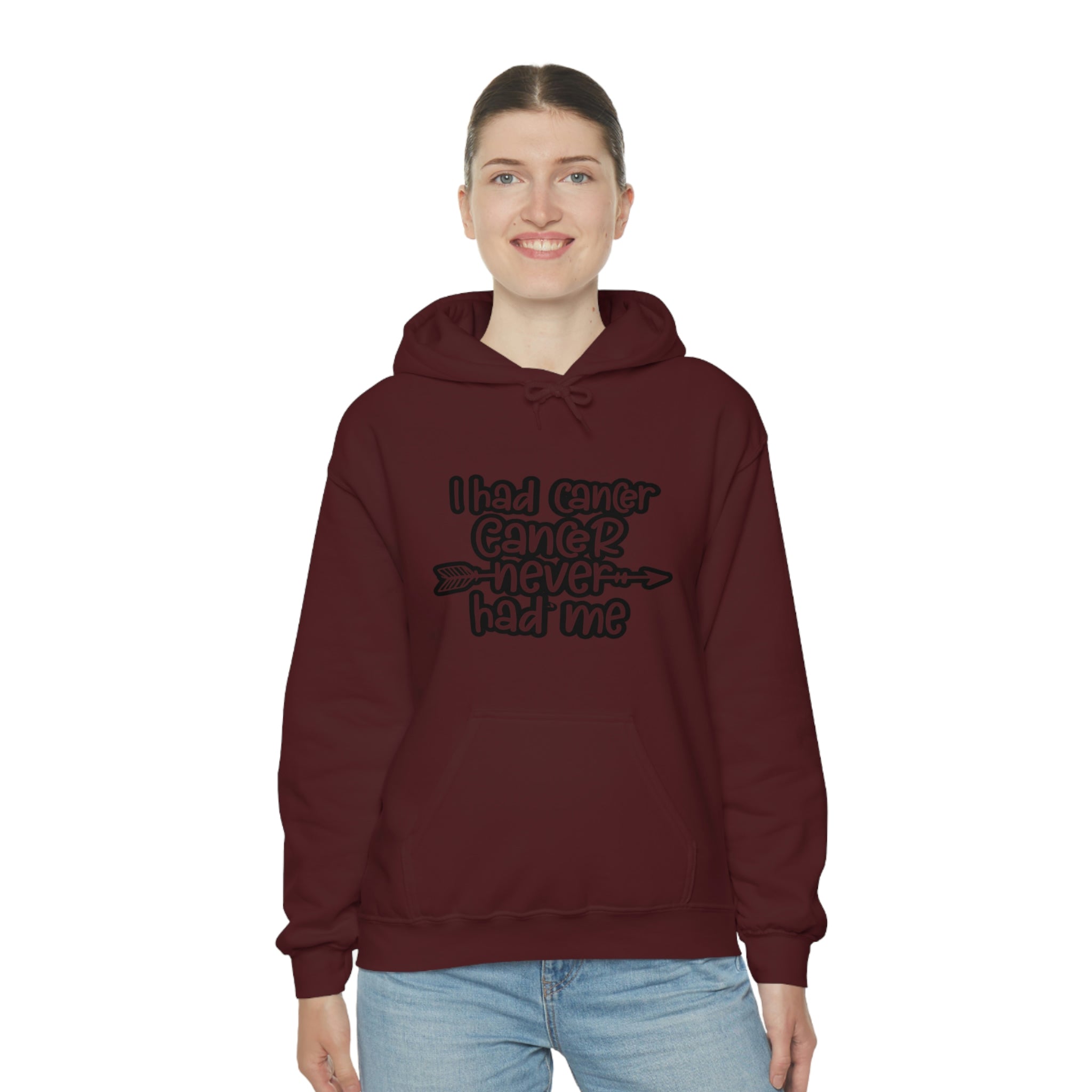 I Had Cancer Cancer Never Had Me - Unisex Heavy Blend™ Hooded Sweatshirt