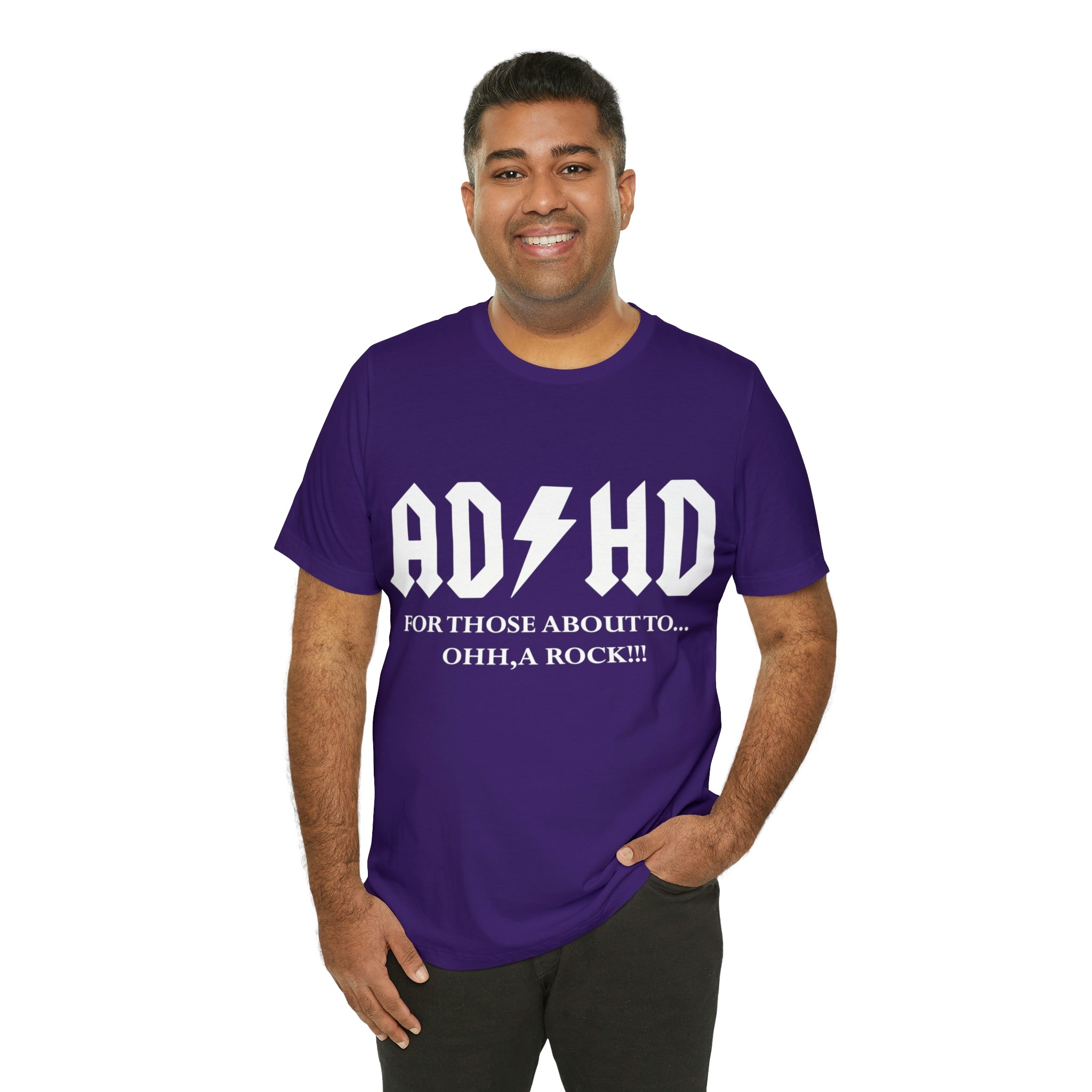ADHD Look A Rock - Unisex Jersey Short Sleeve Tee
