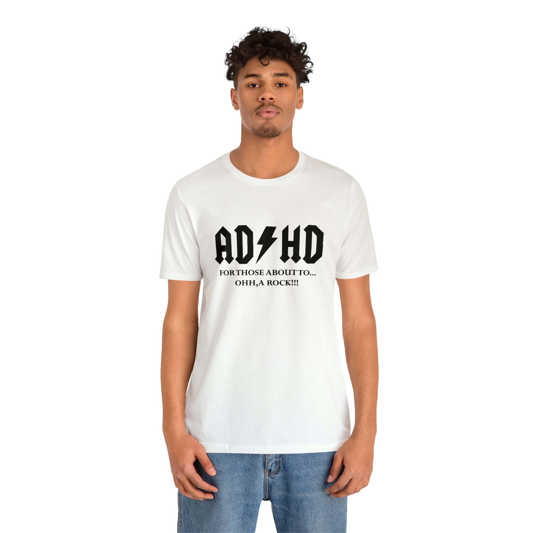 ADHD Look A Rock - Unisex Jersey Short Sleeve Tee