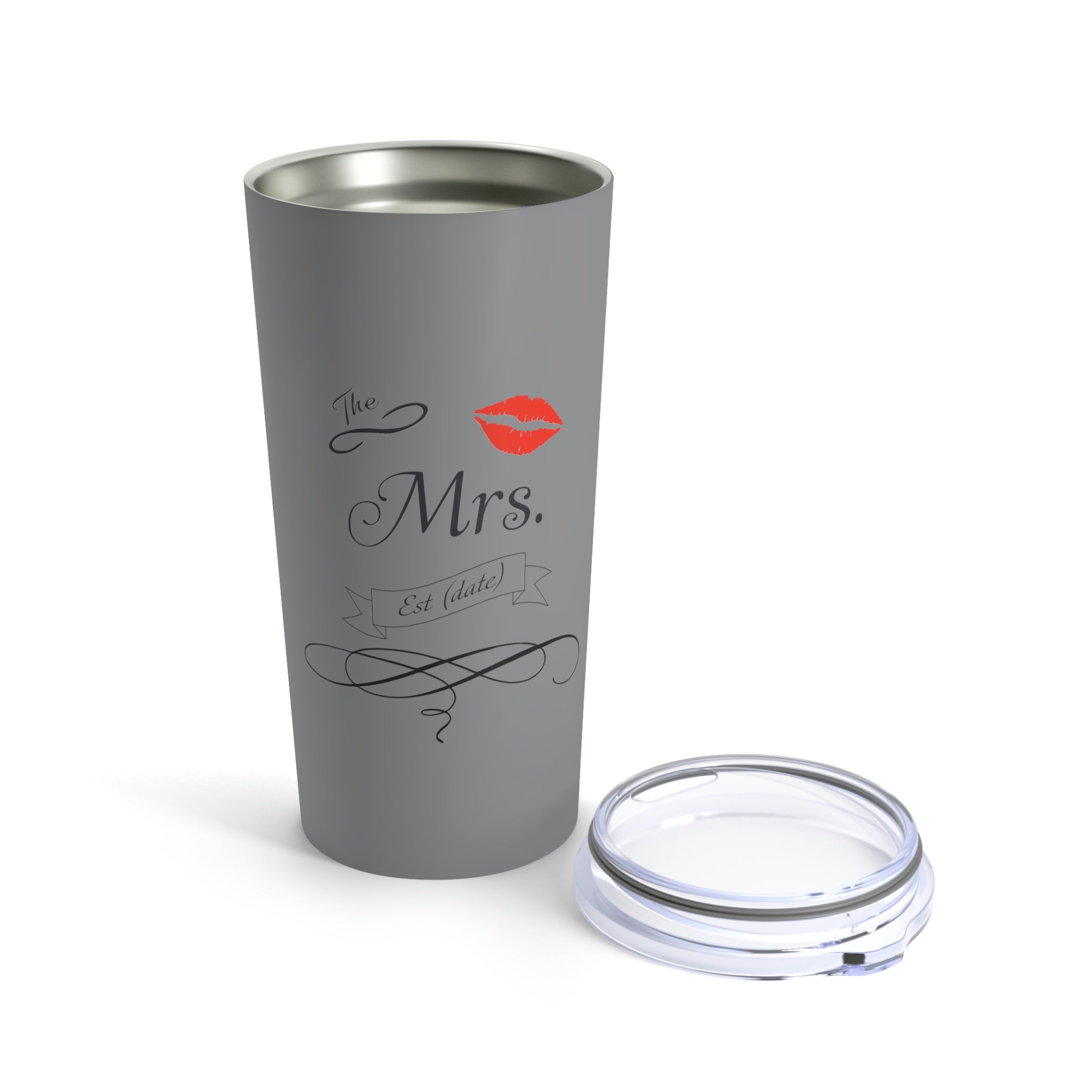 The Mrs. Established Wedding Date Customizable - Tumbler 20oz