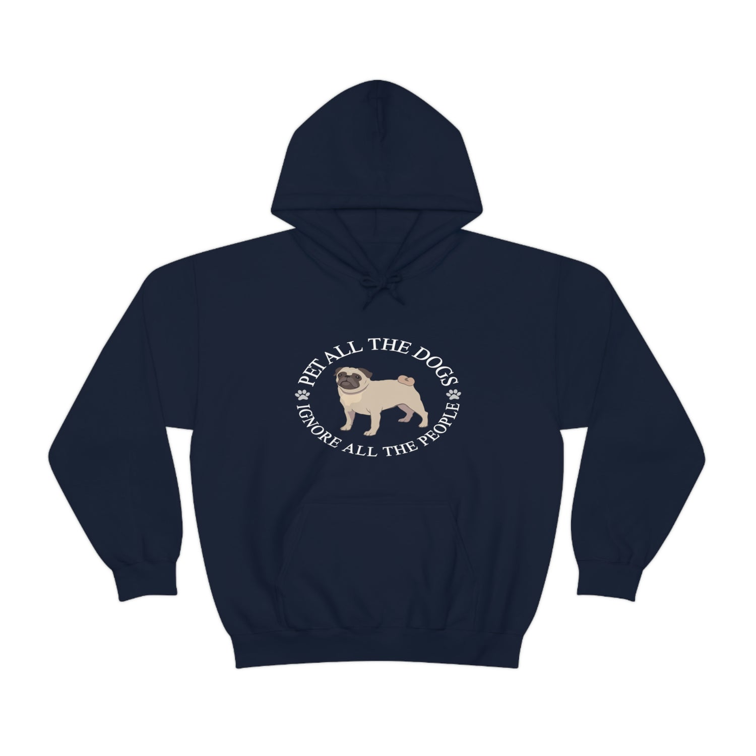 Pet All The Dogs Ignore All The People - Unisex Heavy Blend™ Hooded Sweatshirt