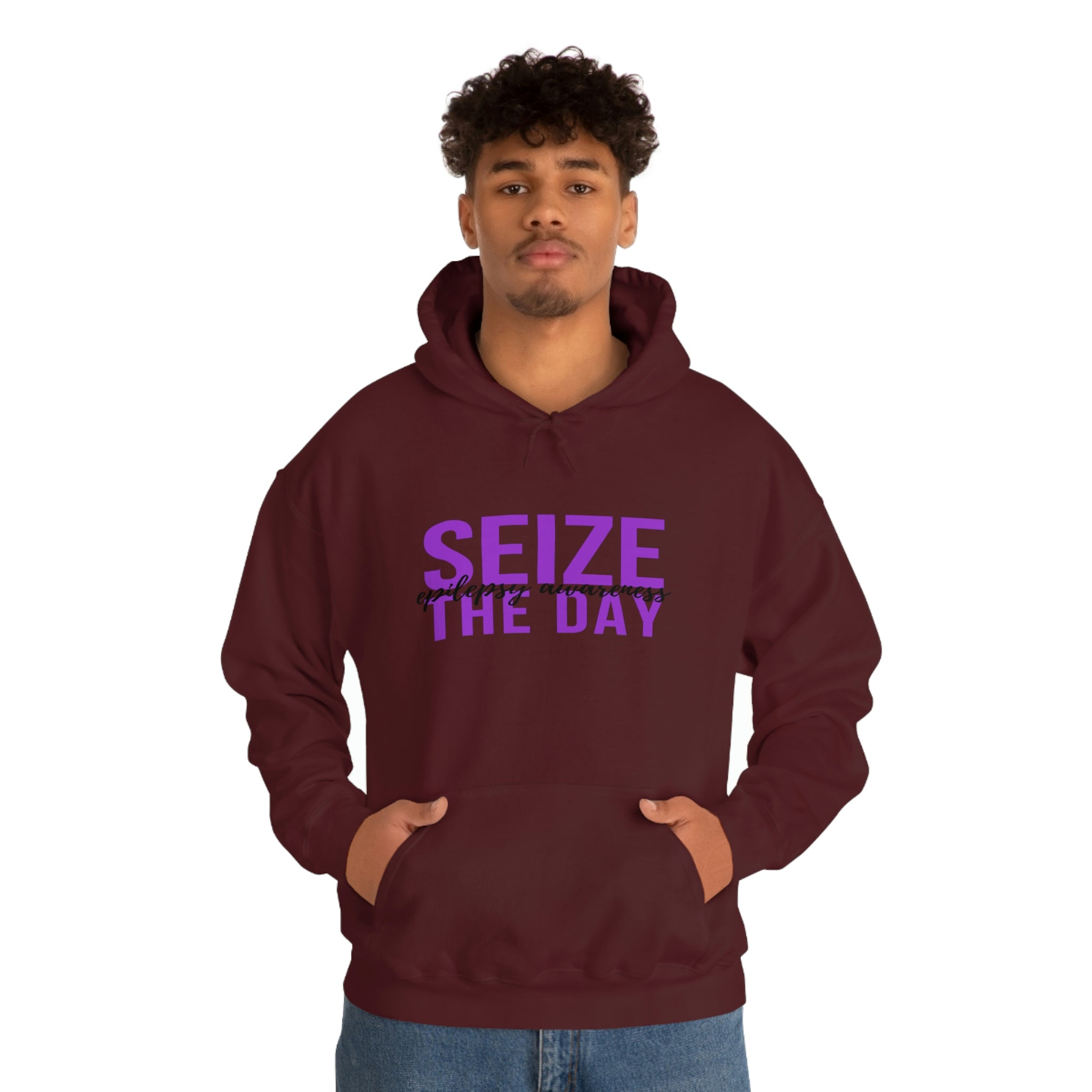 Seize The Day Epilepsy Awareness - Unisex Heavy Blend™ Hooded Sweatshirt