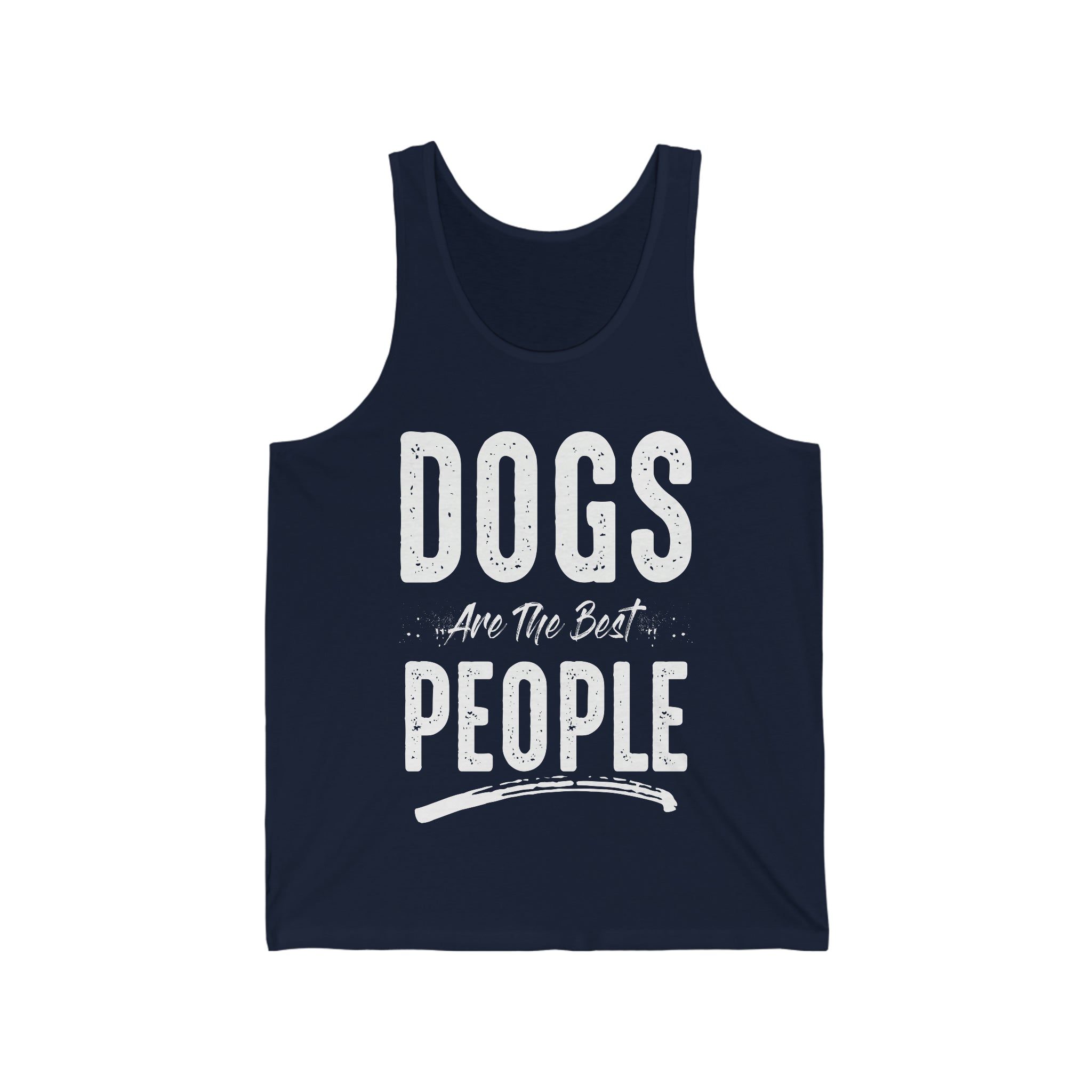 Dogs Are The Best People - Unisex Jersey Tank Top