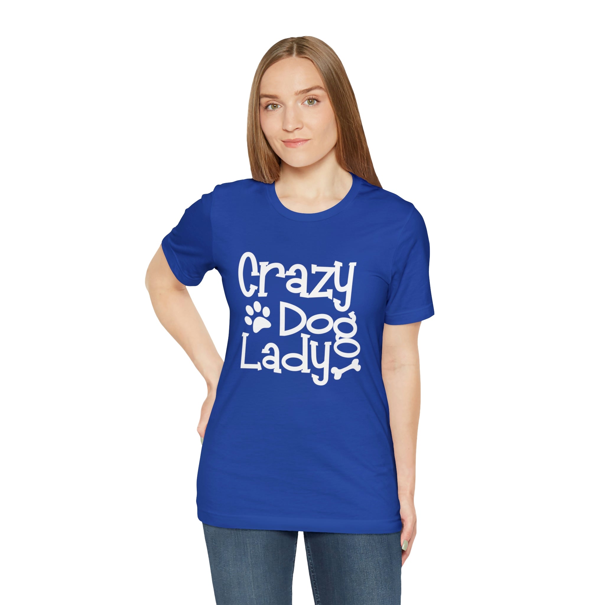 Crazy Dog Lady - Unisex Jersey Short Sleeve Tee