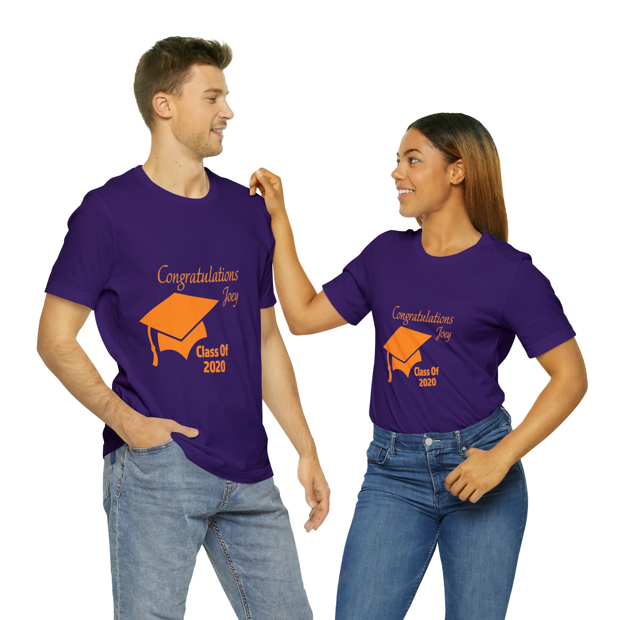 Congratulations With Year & Name Customizable - Unisex Jersey Short Sleeve Tee