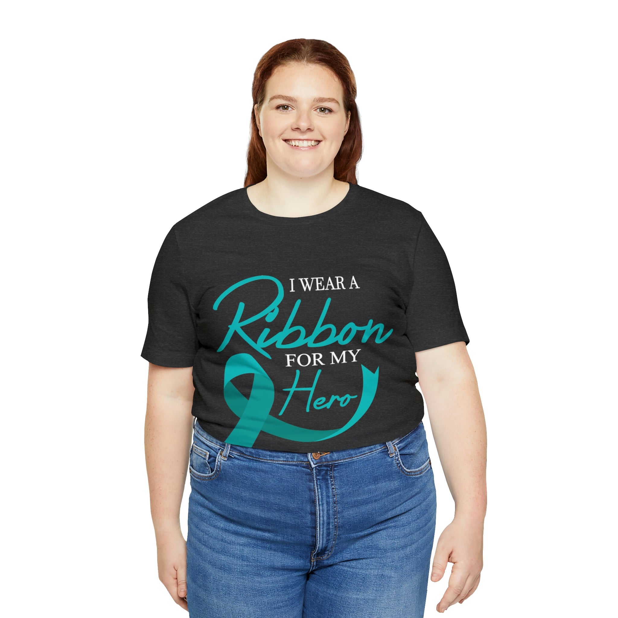I Wear A Ribbon For My Hero - Unisex Jersey Short Sleeve Tee