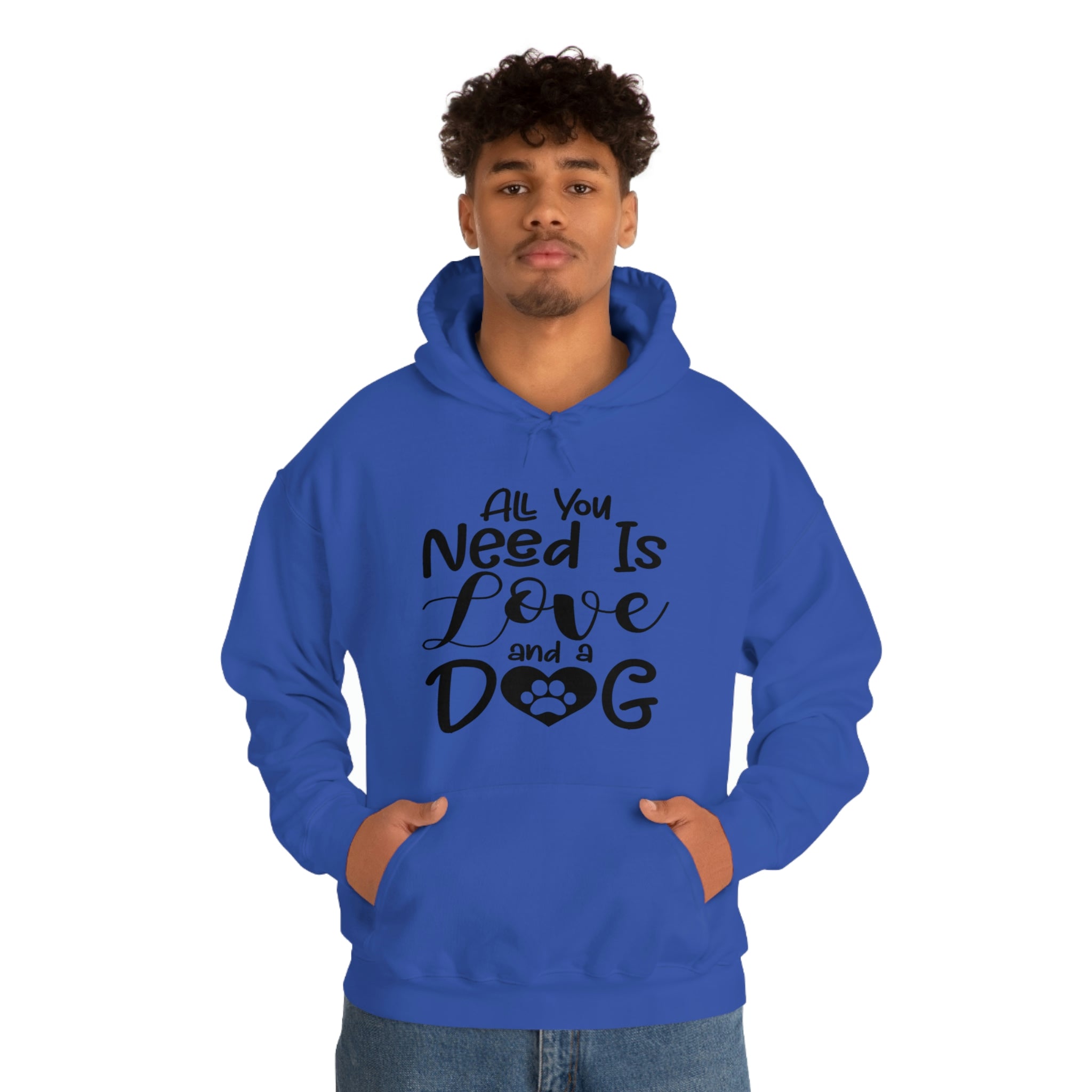 All You Need Is Love & A Dog - Unisex Heavy Blend™ Hooded Sweatshirt