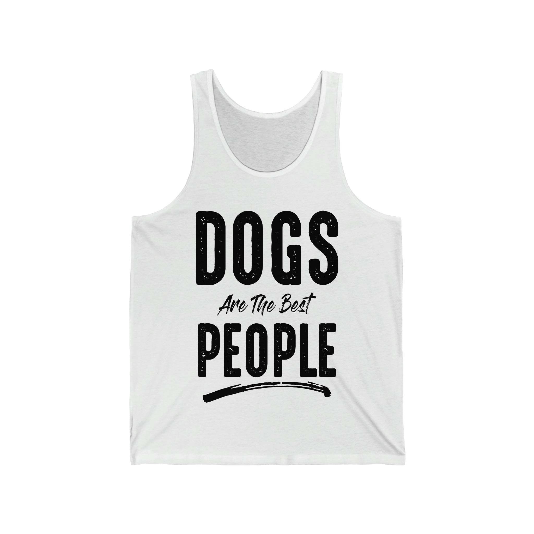 Dogs Are The Best People - Unisex Jersey Tank Top