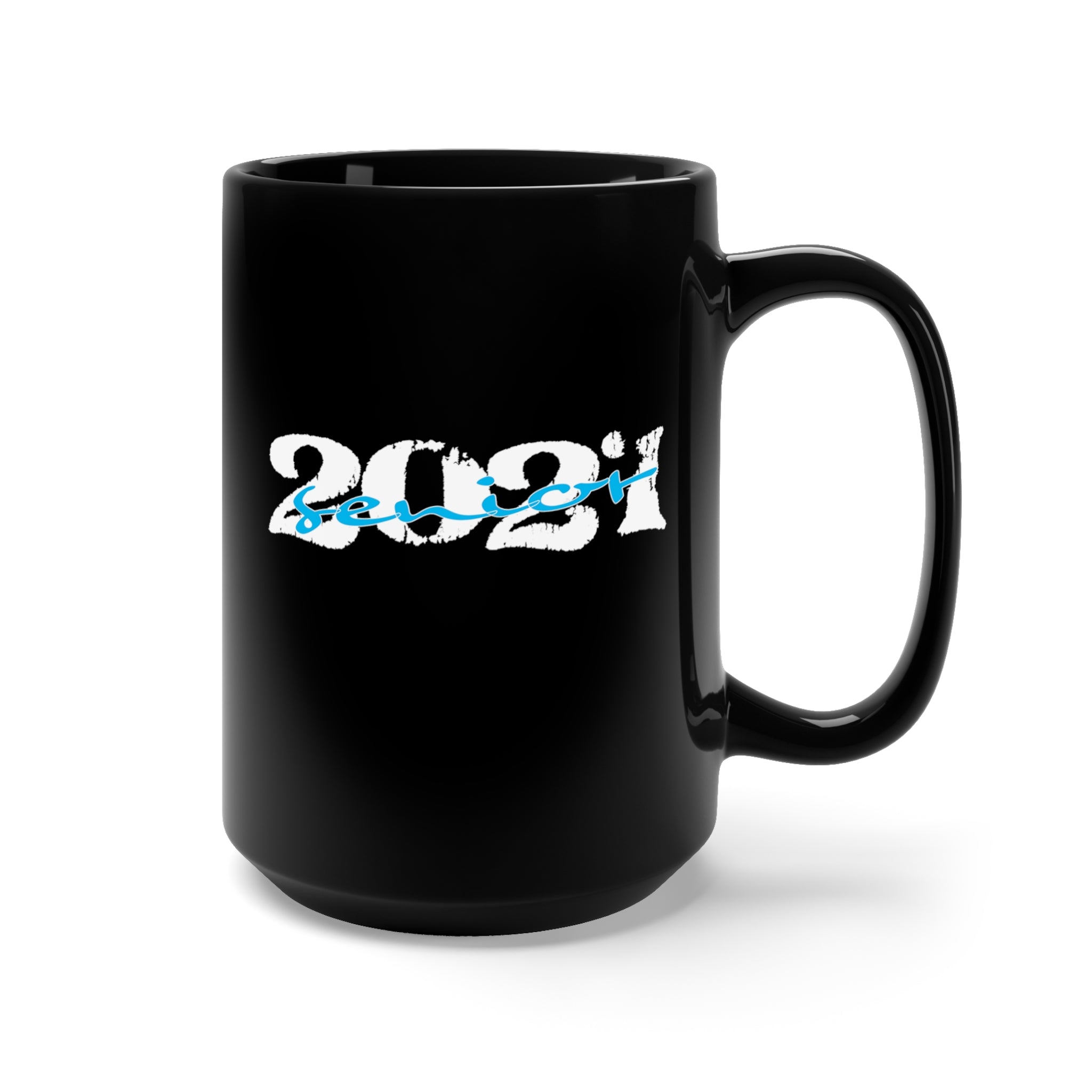 Senior With Class Year Customizable - Large 15oz Black Mug