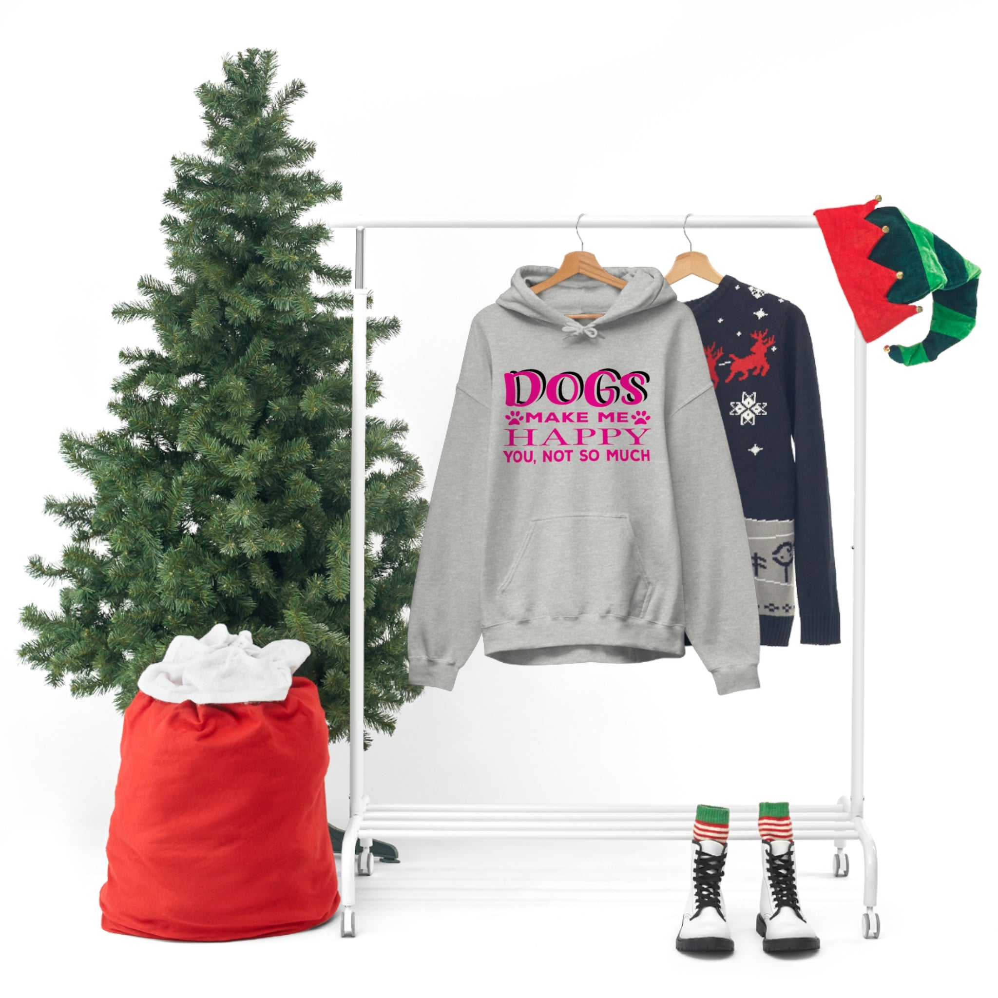 Dogs Make Me Happy You Not So Much - Unisex Heavy Blend™ Hooded Sweatshirt