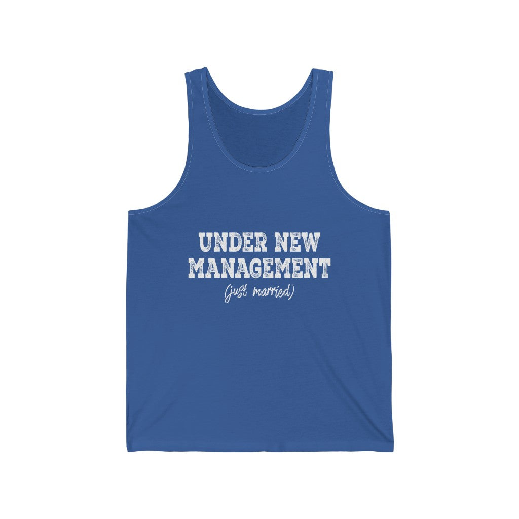Under New Management (Just Married) - Unisex Jersey Tank Top